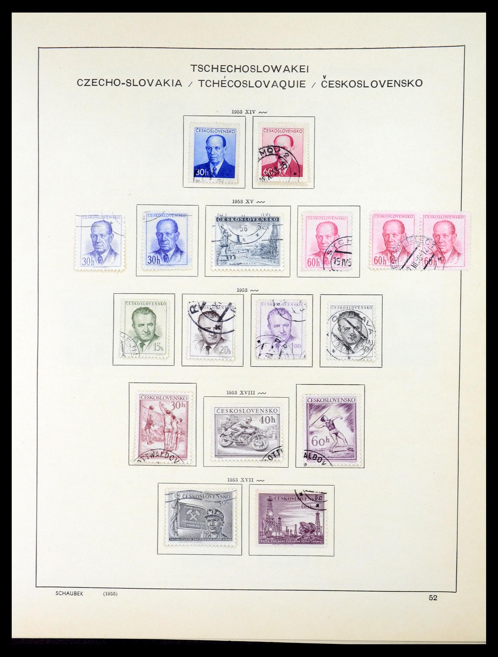 35154 071 - Postzegelverzameling 35154 Tsjechoslowakije 1918-1981.