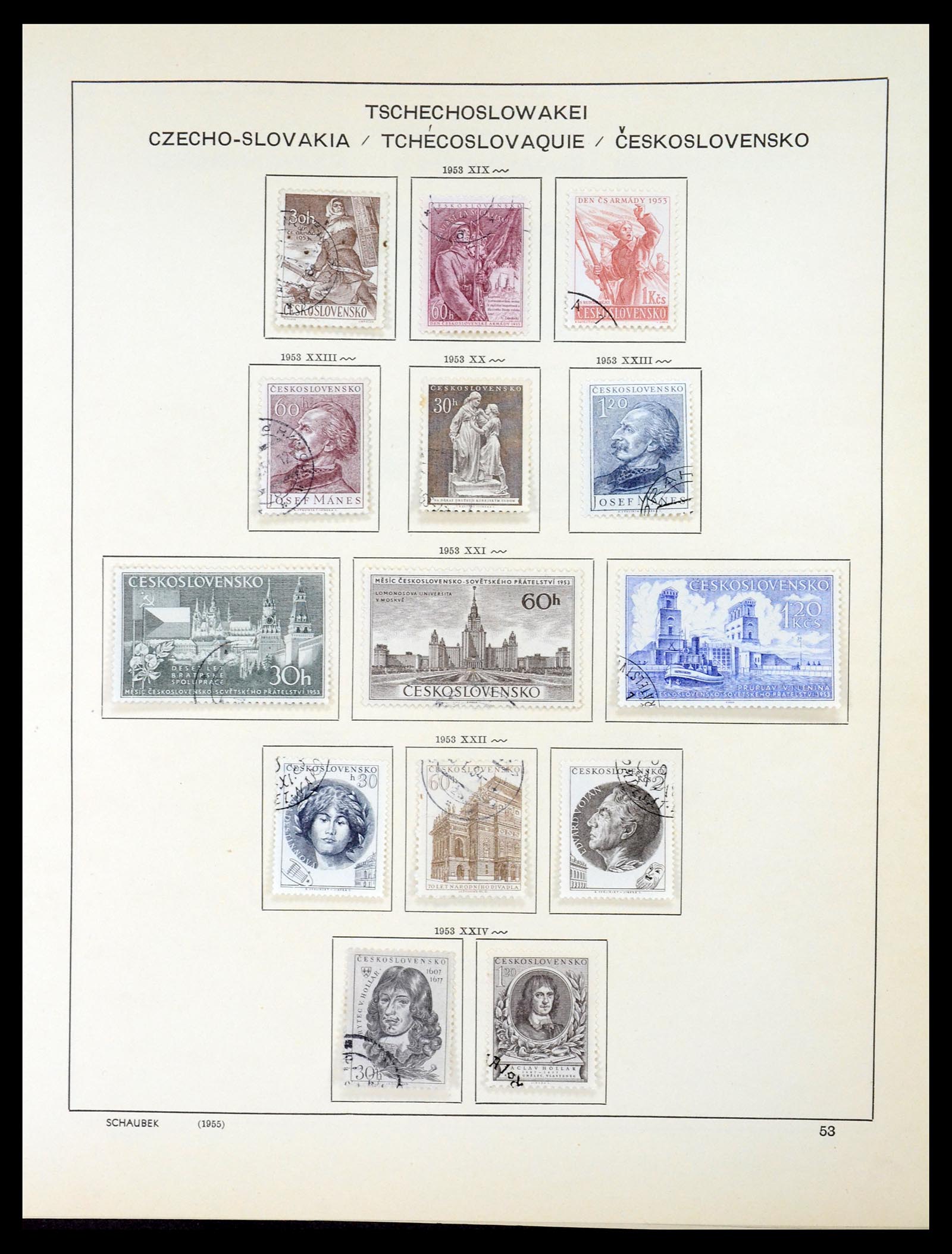 35154 072 - Postzegelverzameling 35154 Tsjechoslowakije 1918-1981.
