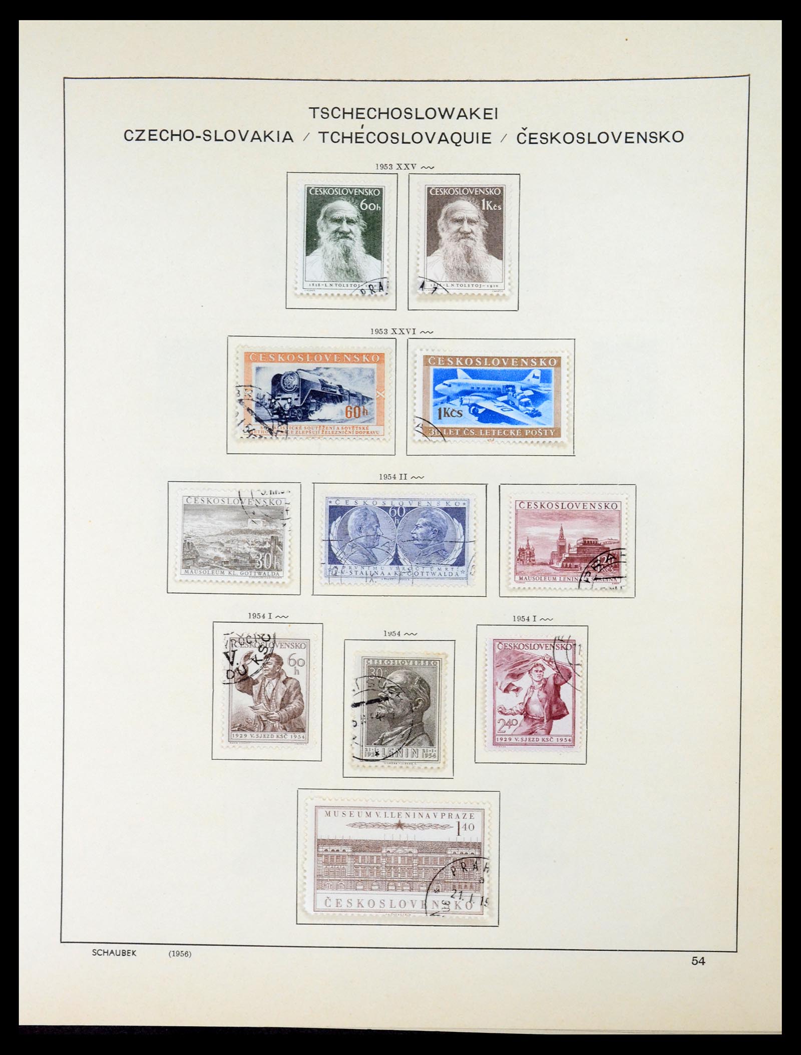 35154 073 - Postzegelverzameling 35154 Tsjechoslowakije 1918-1981.