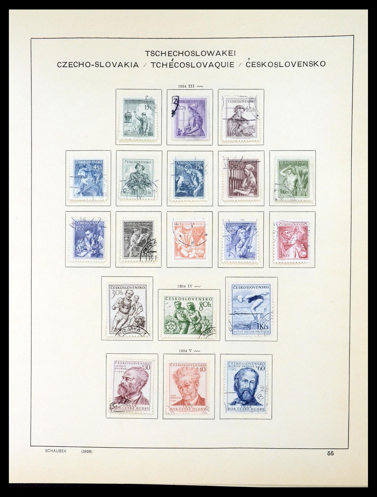 35154 074 - Postzegelverzameling 35154 Tsjechoslowakije 1918-1981.