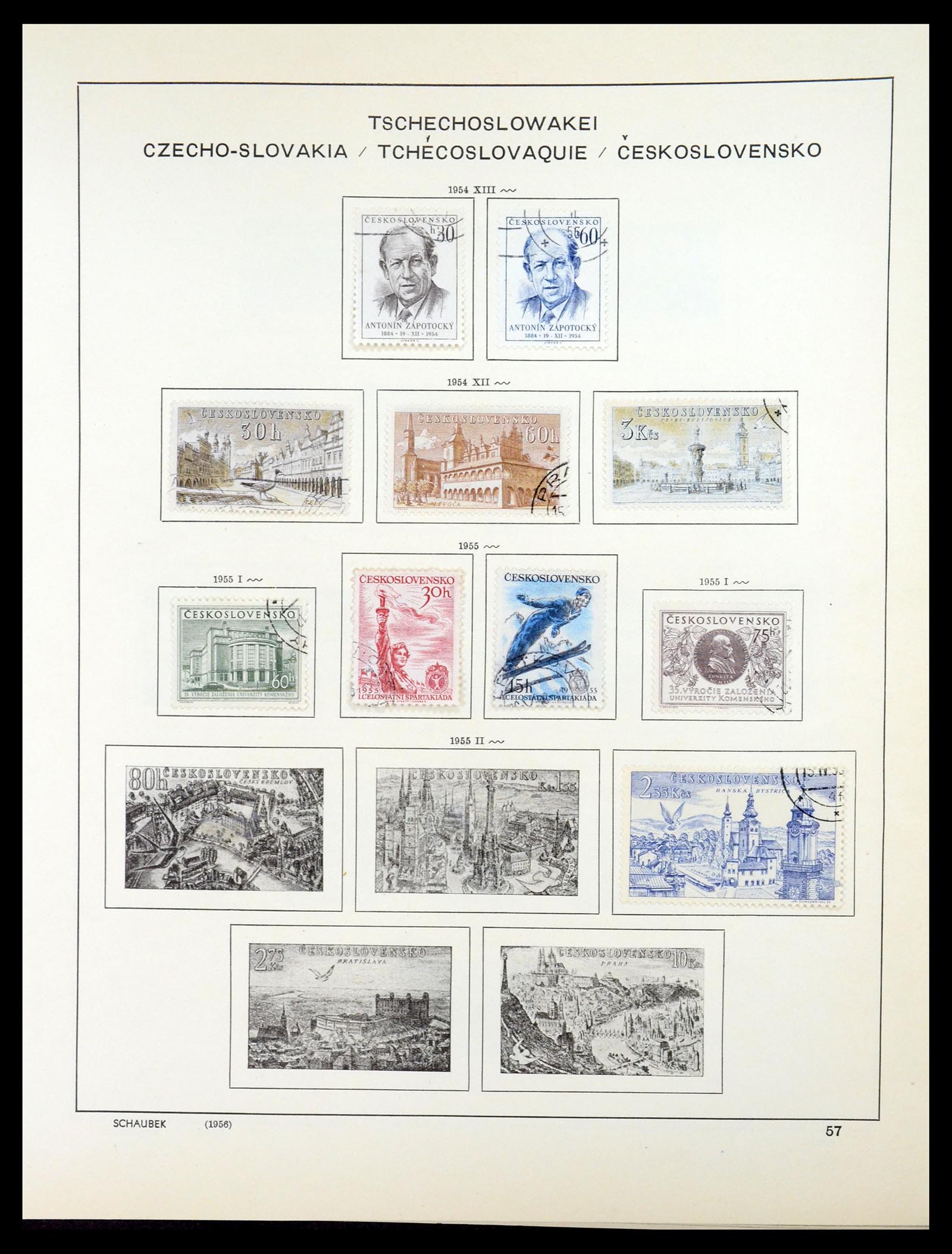 35154 076 - Postzegelverzameling 35154 Tsjechoslowakije 1918-1981.