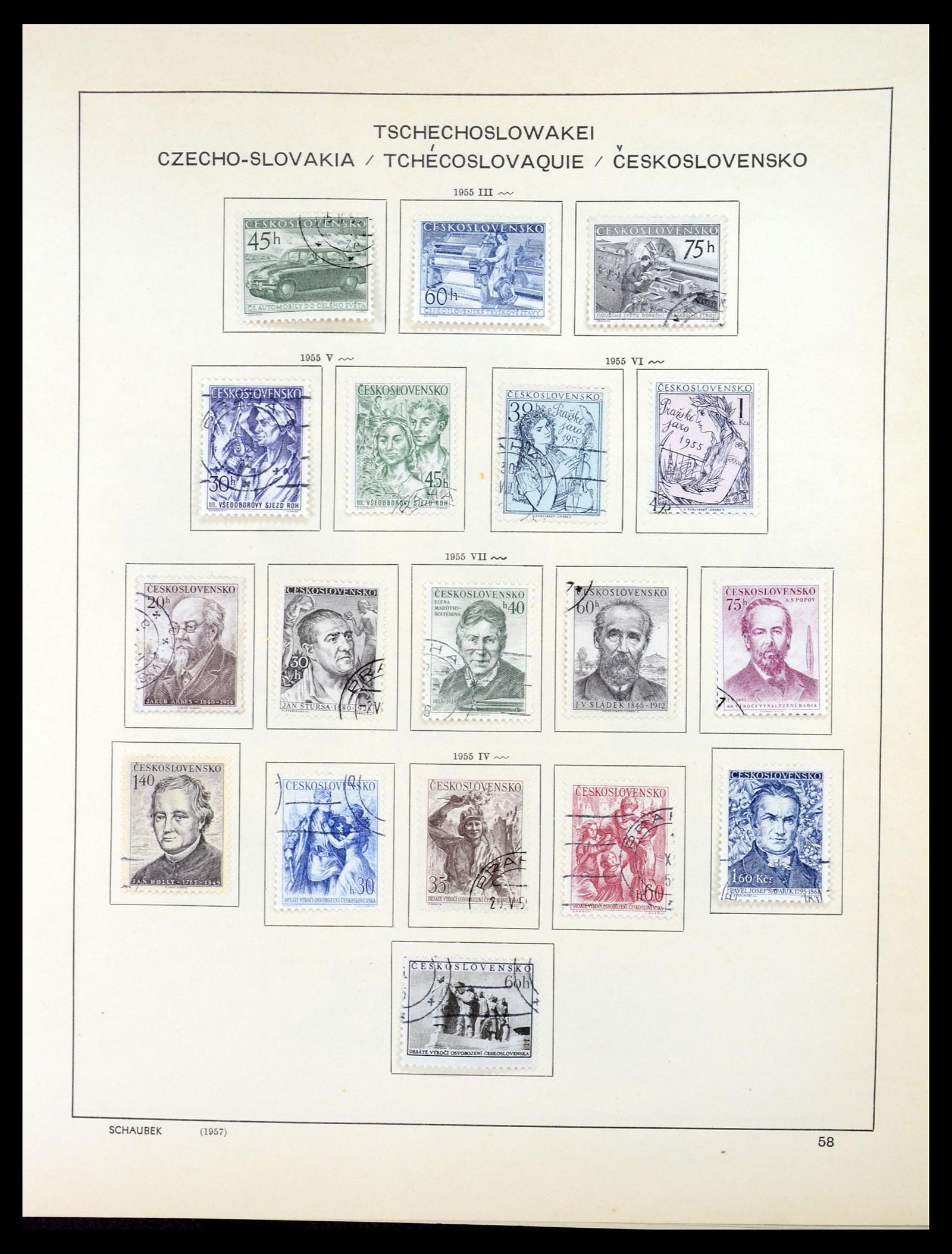 35154 077 - Postzegelverzameling 35154 Tsjechoslowakije 1918-1981.