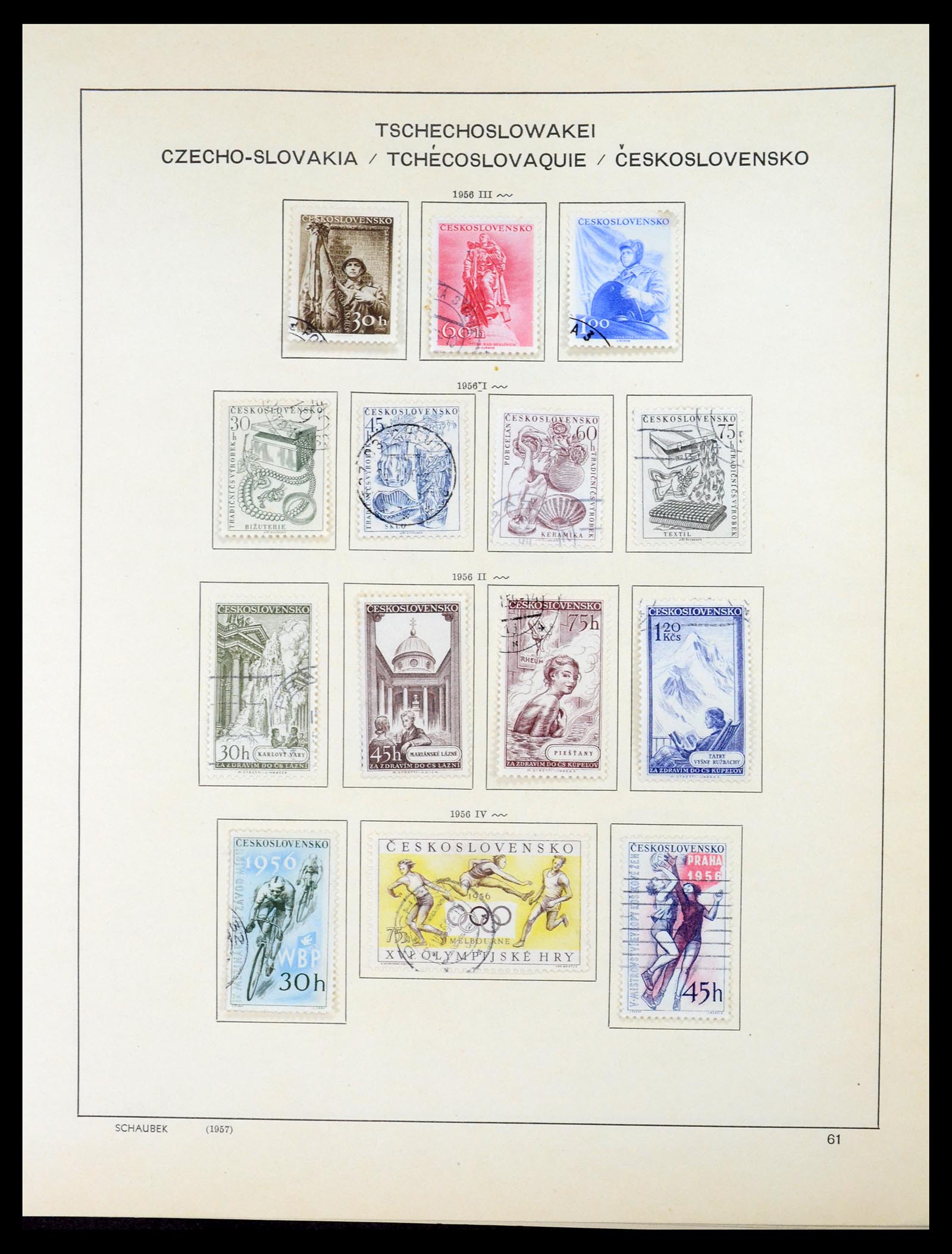 35154 080 - Postzegelverzameling 35154 Tsjechoslowakije 1918-1981.
