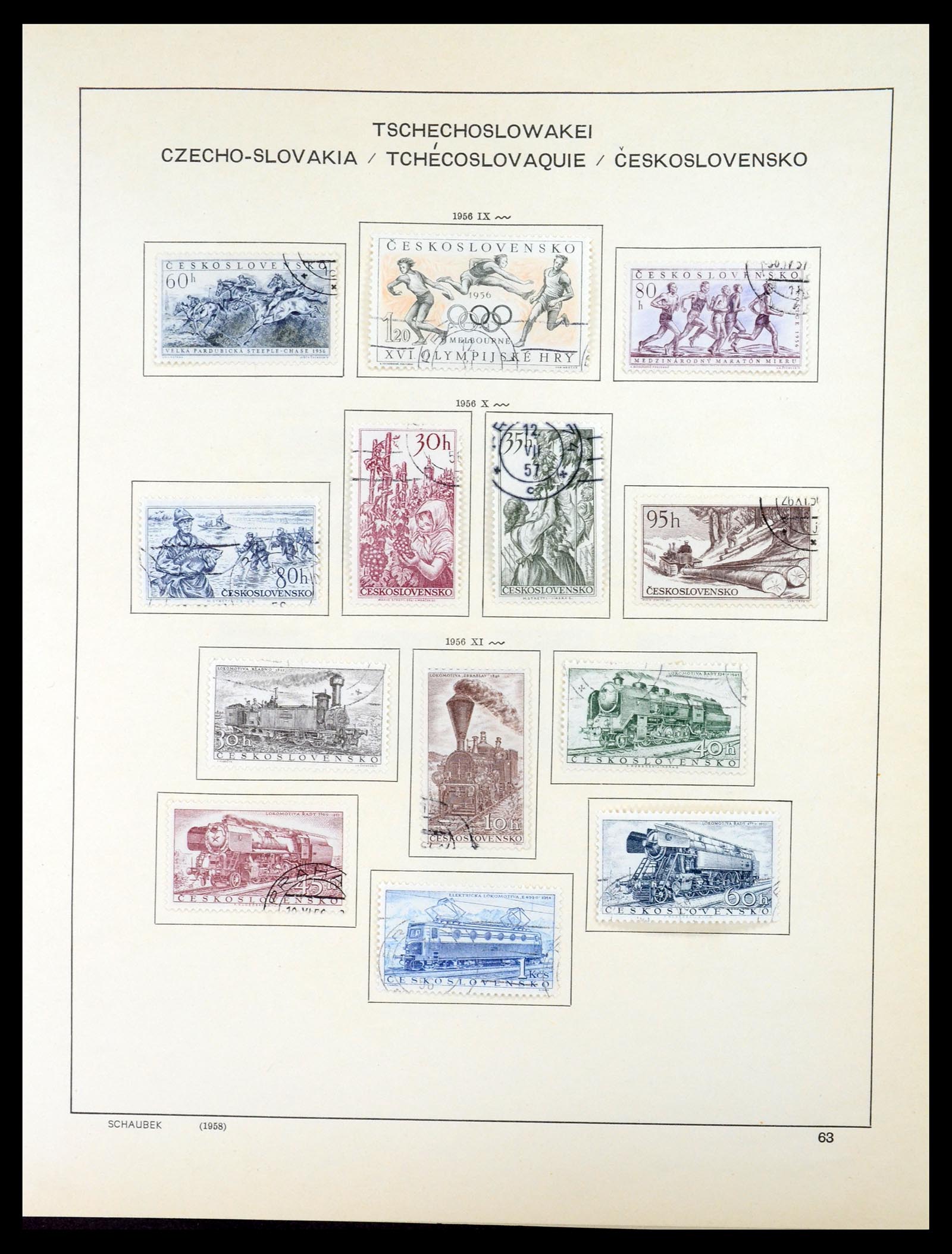 35154 082 - Postzegelverzameling 35154 Tsjechoslowakije 1918-1981.