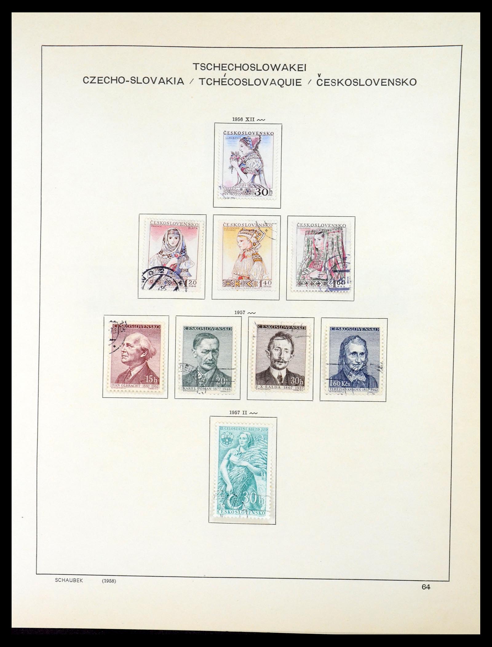35154 083 - Postzegelverzameling 35154 Tsjechoslowakije 1918-1981.
