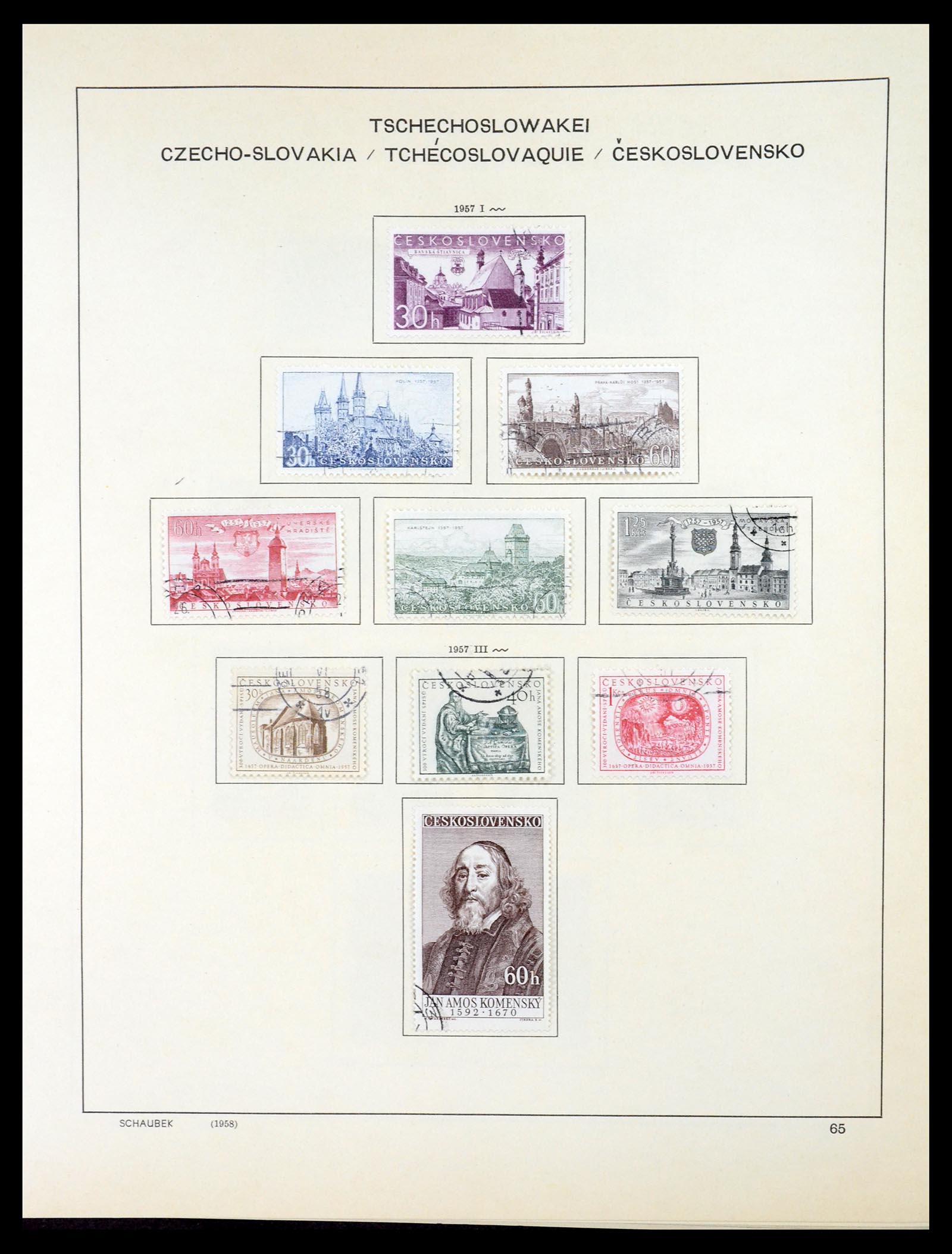 35154 084 - Postzegelverzameling 35154 Tsjechoslowakije 1918-1981.