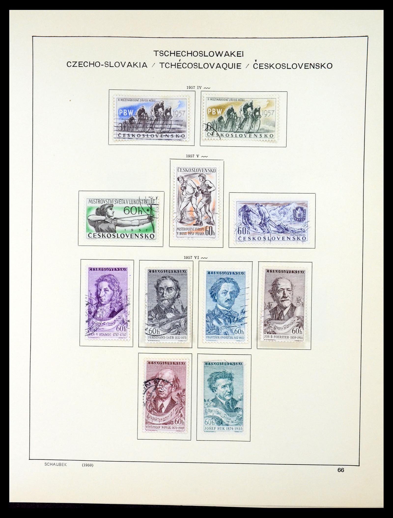35154 085 - Postzegelverzameling 35154 Tsjechoslowakije 1918-1981.