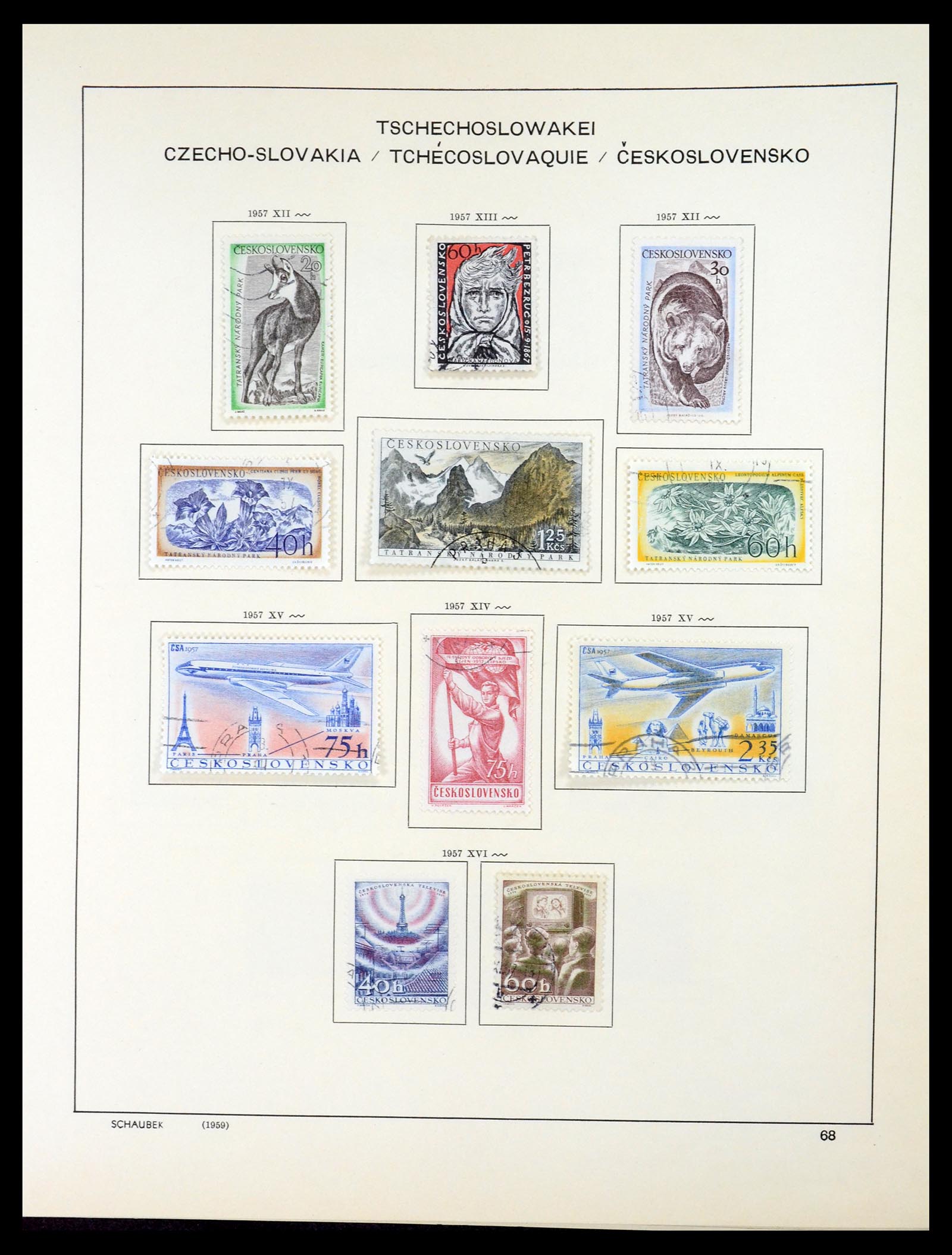 35154 087 - Postzegelverzameling 35154 Tsjechoslowakije 1918-1981.