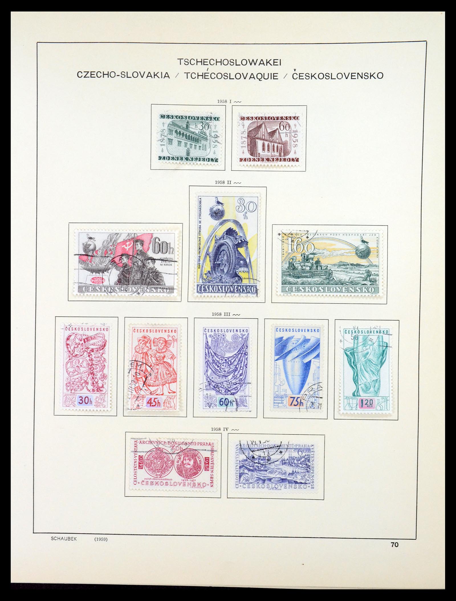 35154 089 - Postzegelverzameling 35154 Tsjechoslowakije 1918-1981.
