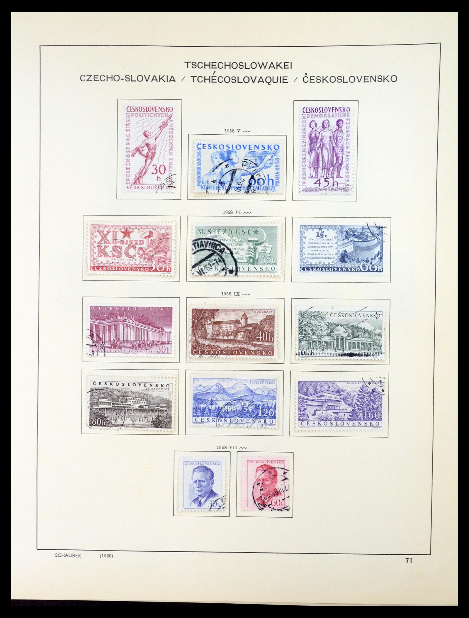 35154 090 - Postzegelverzameling 35154 Tsjechoslowakije 1918-1981.