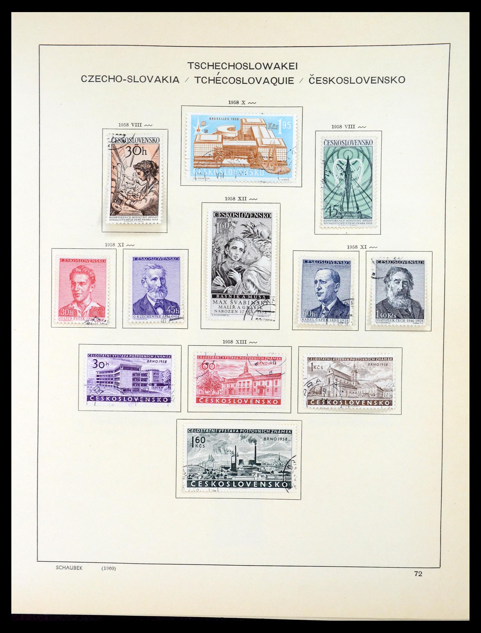 35154 091 - Postzegelverzameling 35154 Tsjechoslowakije 1918-1981.