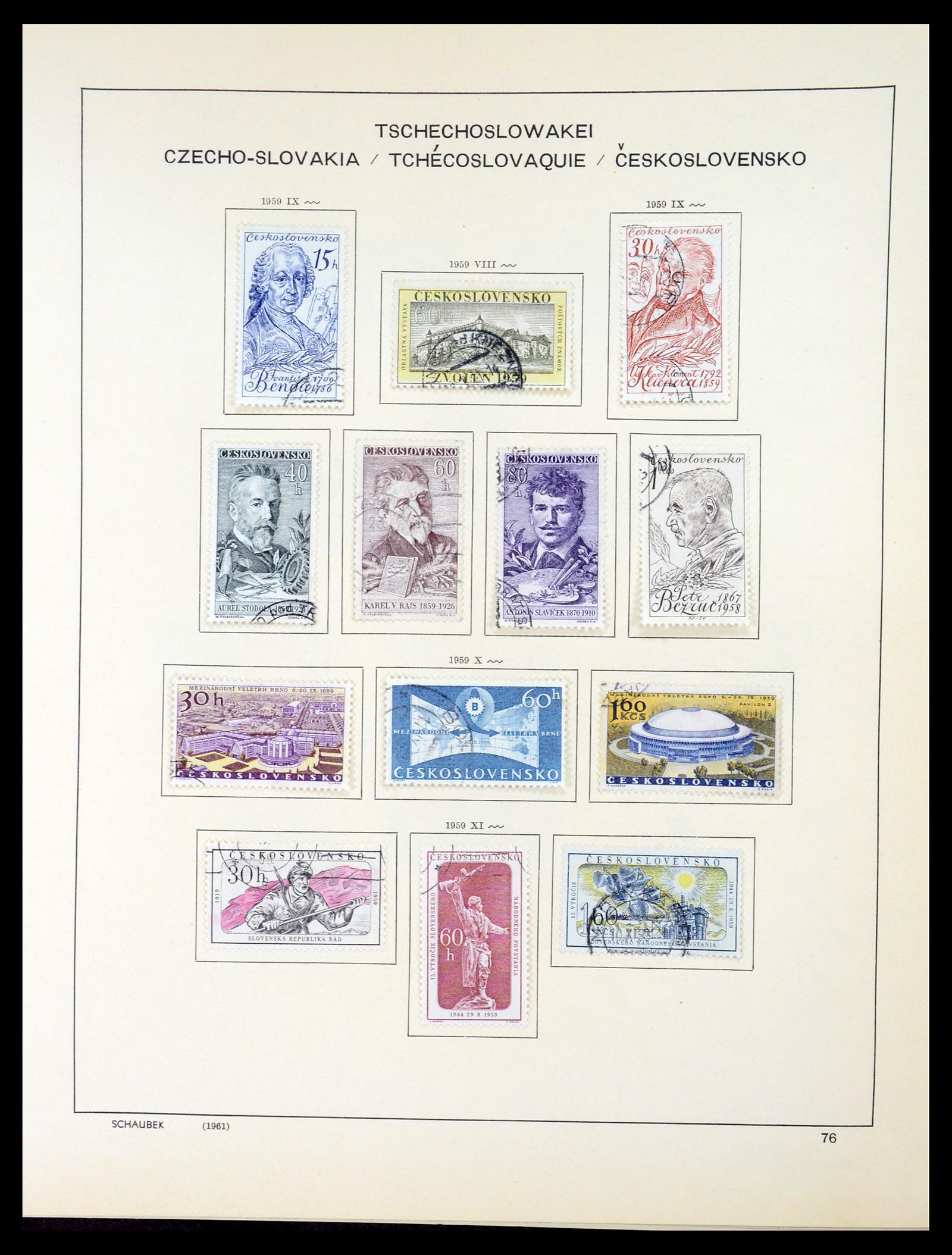 35154 095 - Postzegelverzameling 35154 Tsjechoslowakije 1918-1981.