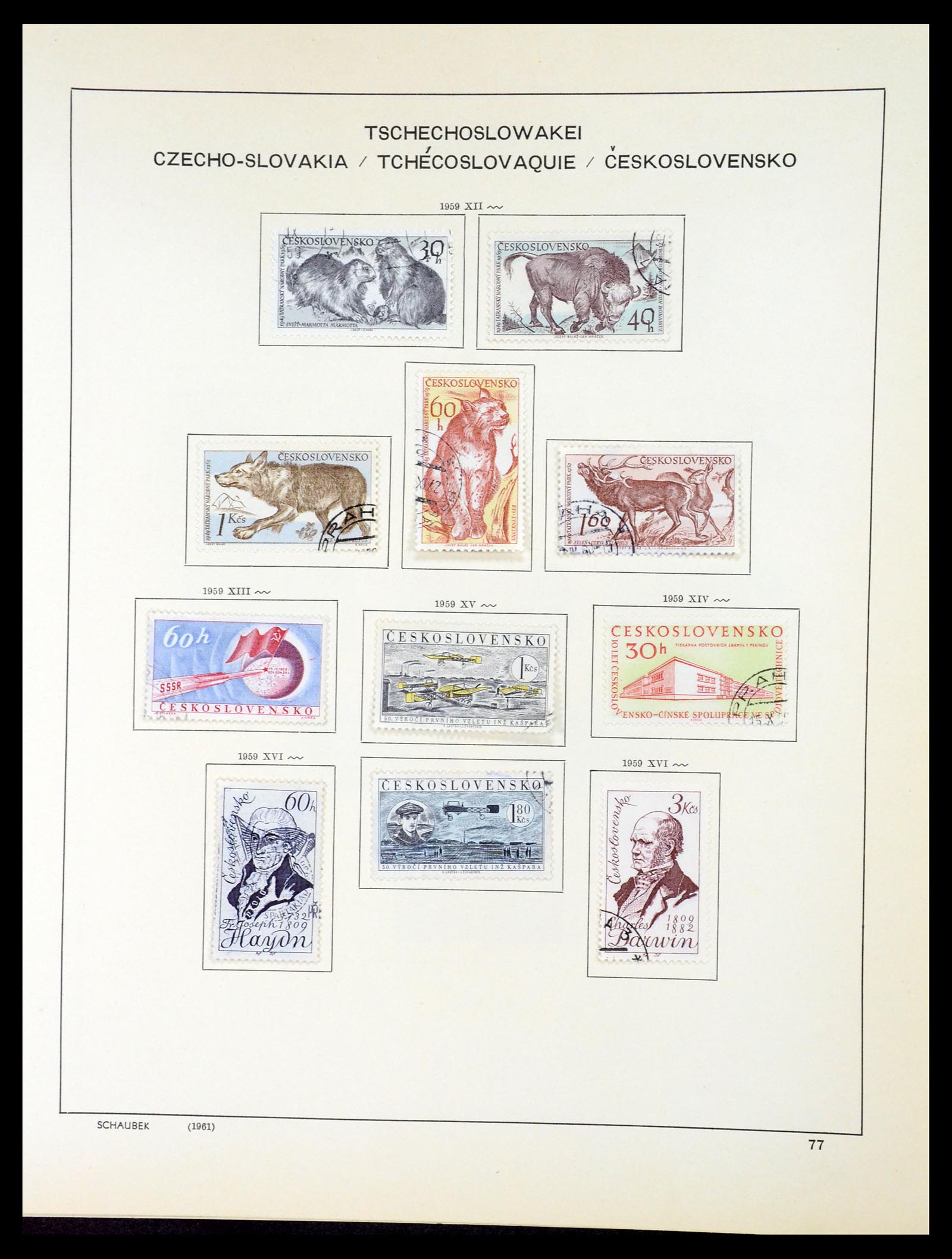 35154 096 - Postzegelverzameling 35154 Tsjechoslowakije 1918-1981.