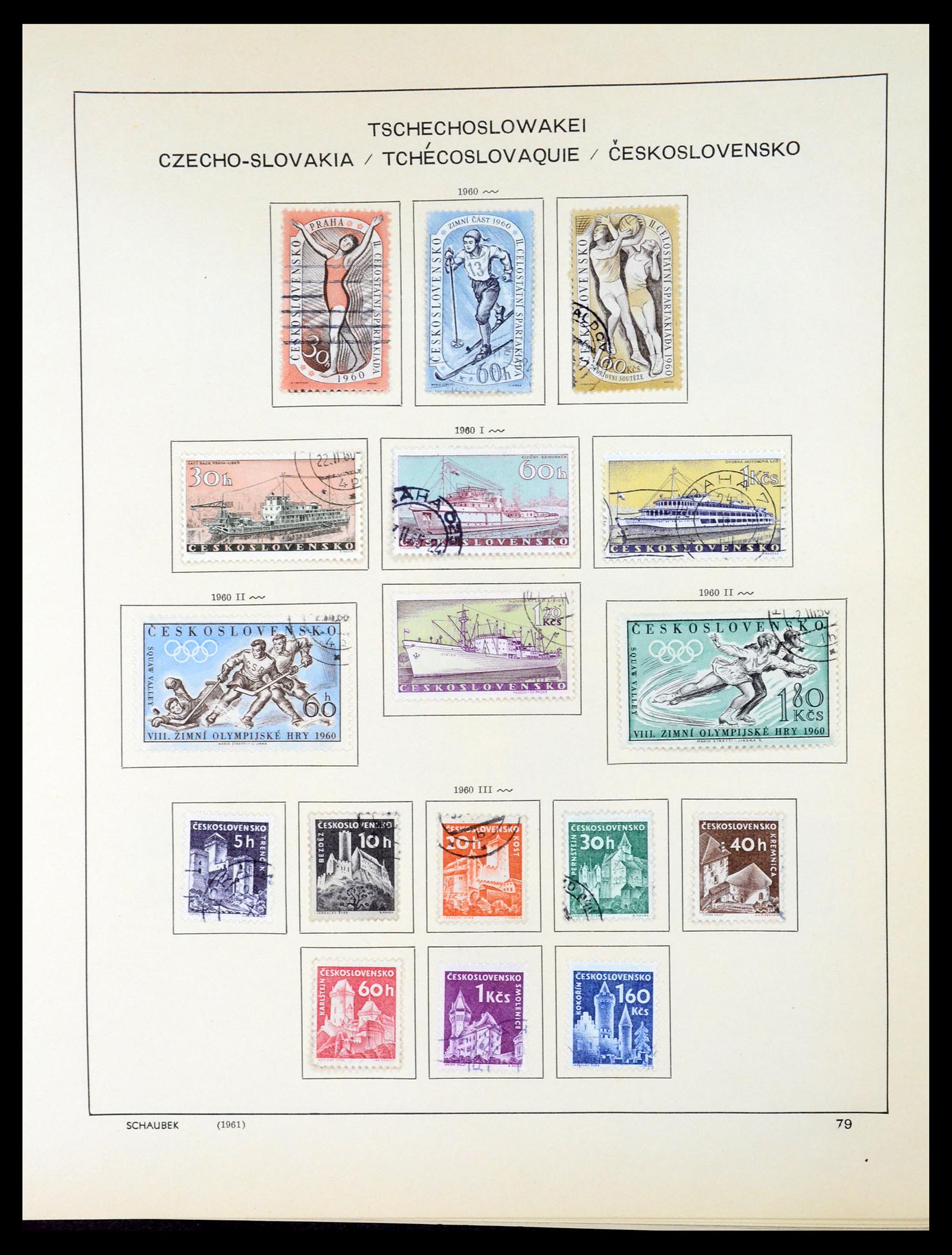 35154 098 - Postzegelverzameling 35154 Tsjechoslowakije 1918-1981.