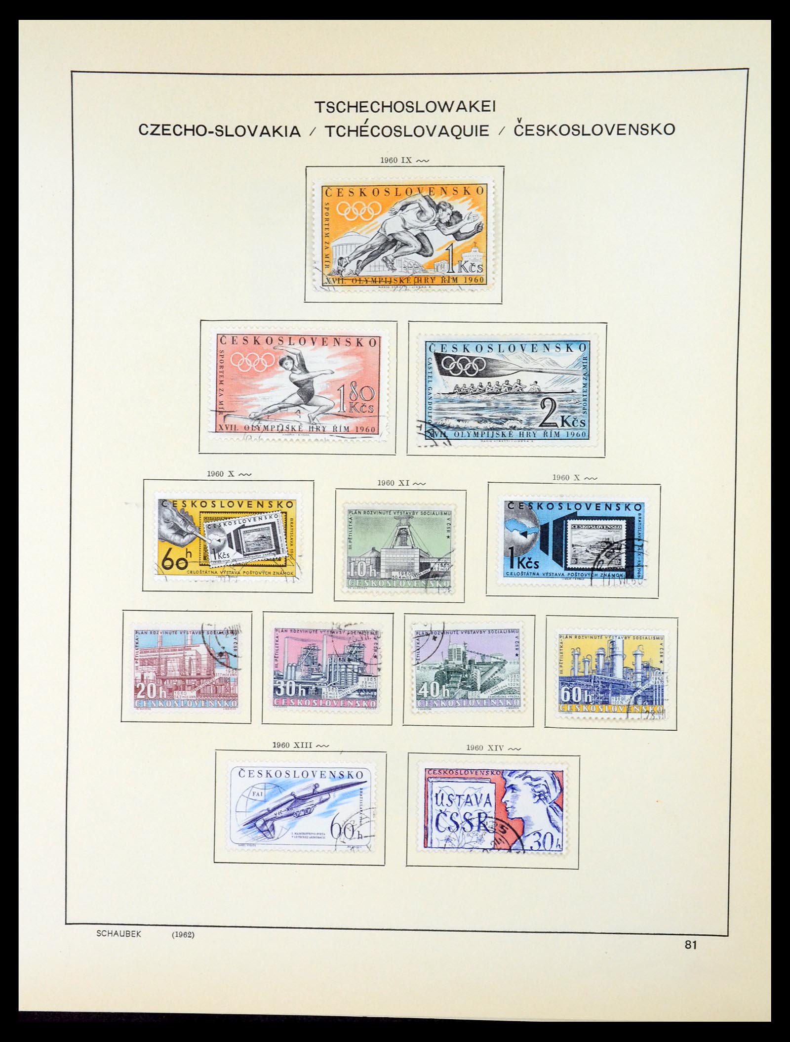 35154 100 - Postzegelverzameling 35154 Tsjechoslowakije 1918-1981.