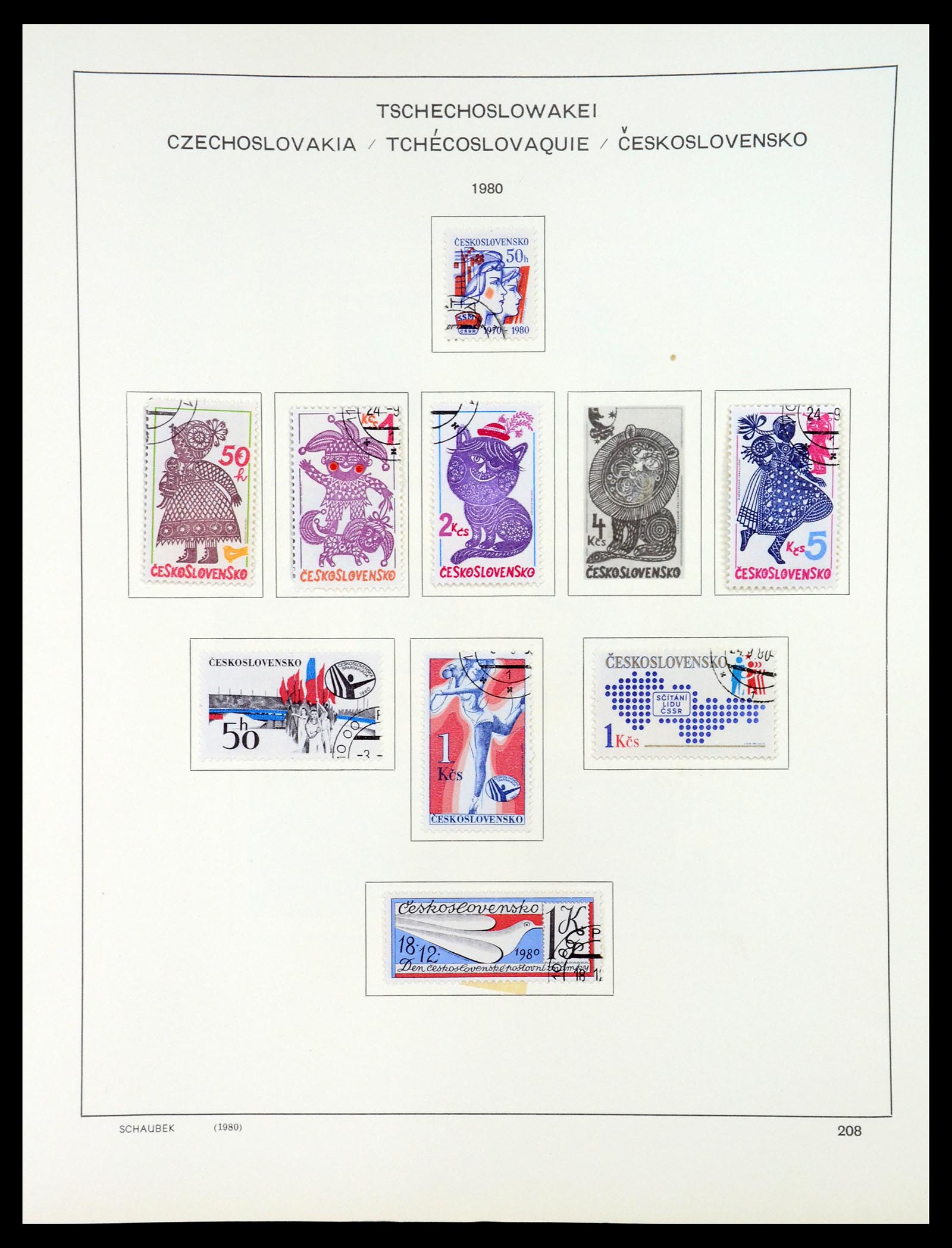 35154 280 - Postzegelverzameling 35154 Tsjechoslowakije 1918-1981.
