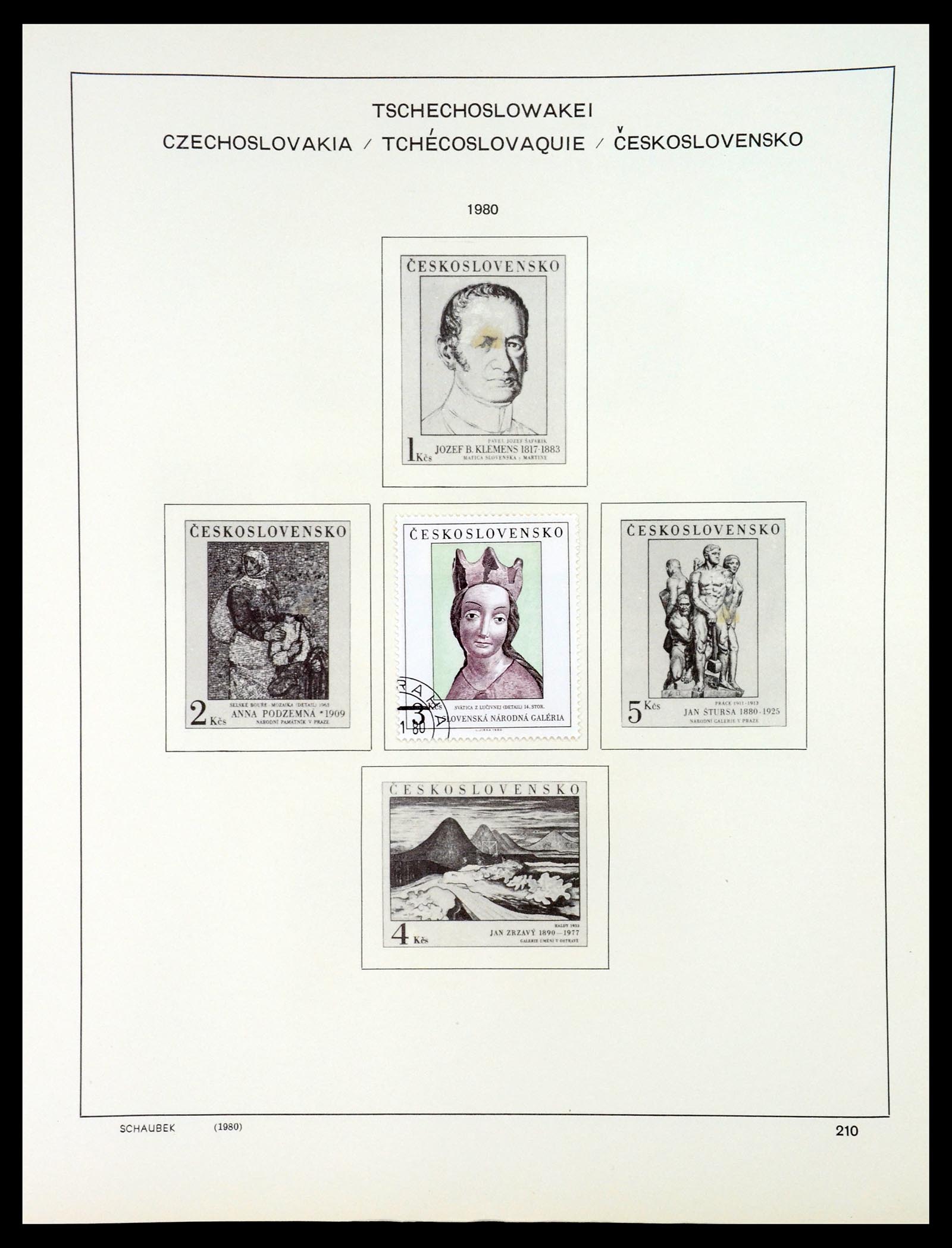 35154 282 - Postzegelverzameling 35154 Tsjechoslowakije 1918-1981.
