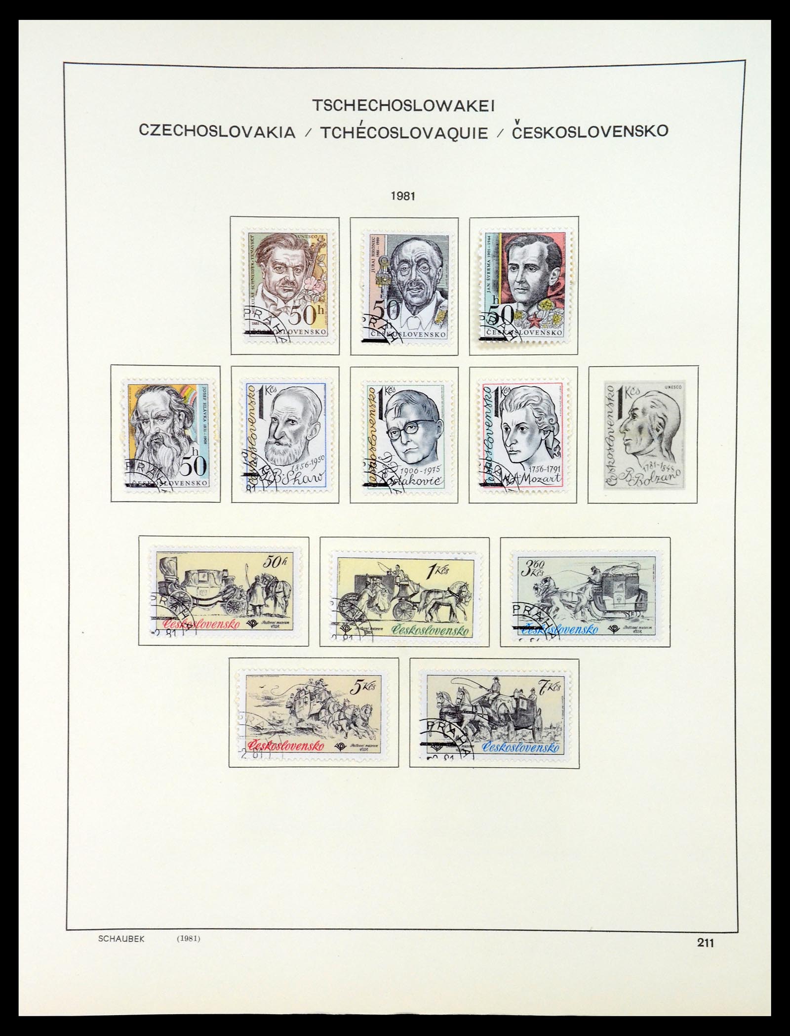 35154 283 - Postzegelverzameling 35154 Tsjechoslowakije 1918-1981.