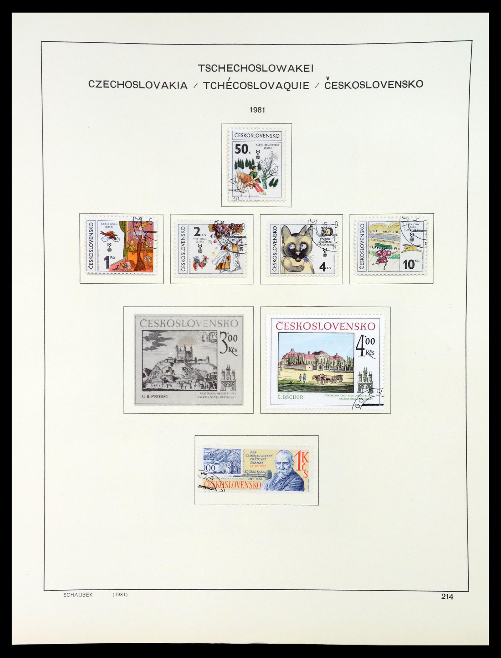 35154 286 - Postzegelverzameling 35154 Tsjechoslowakije 1918-1981.