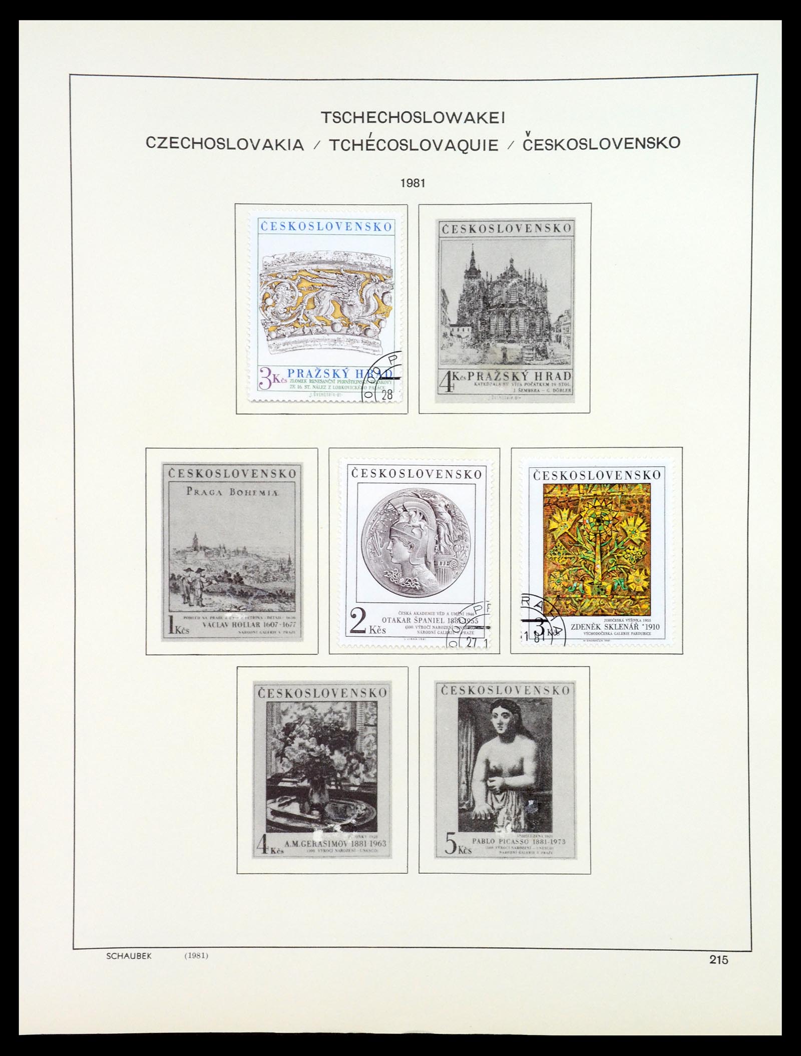 35154 287 - Postzegelverzameling 35154 Tsjechoslowakije 1918-1981.
