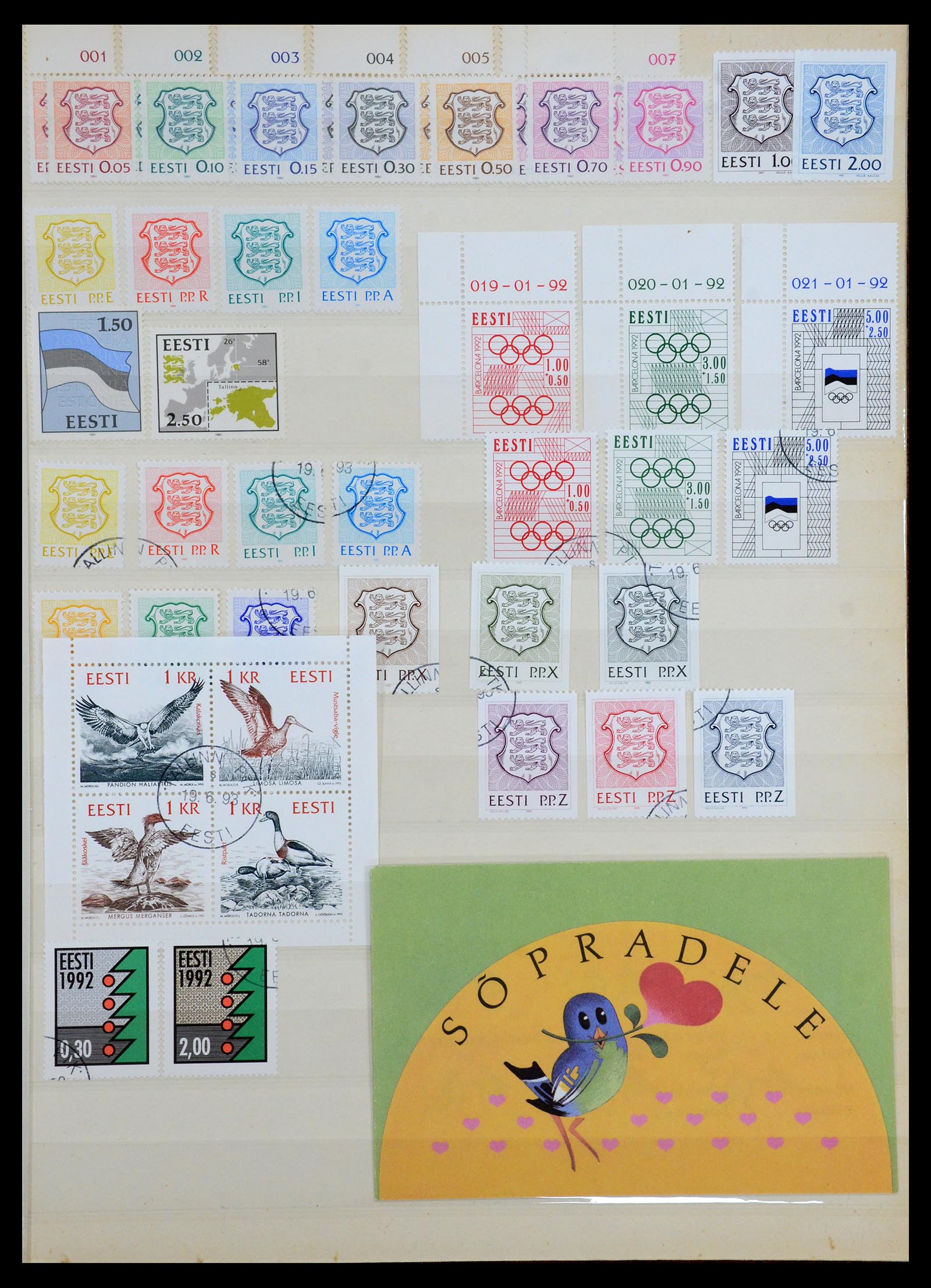 35162 005 - Postzegelverzameling 35162 Baltische Staten 1919-1999.