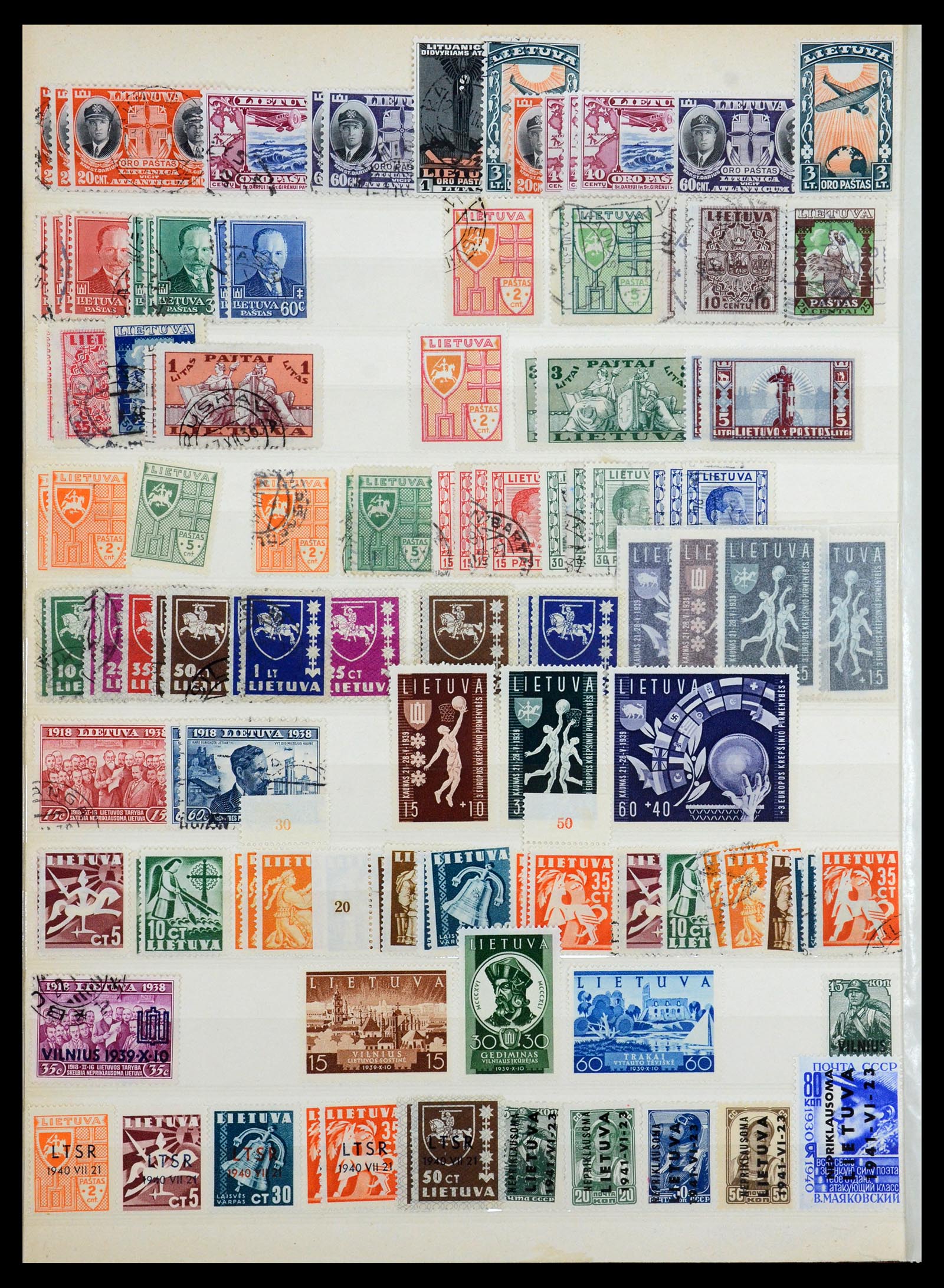 35162 010 - Postzegelverzameling 35162 Baltische Staten 1919-1999.