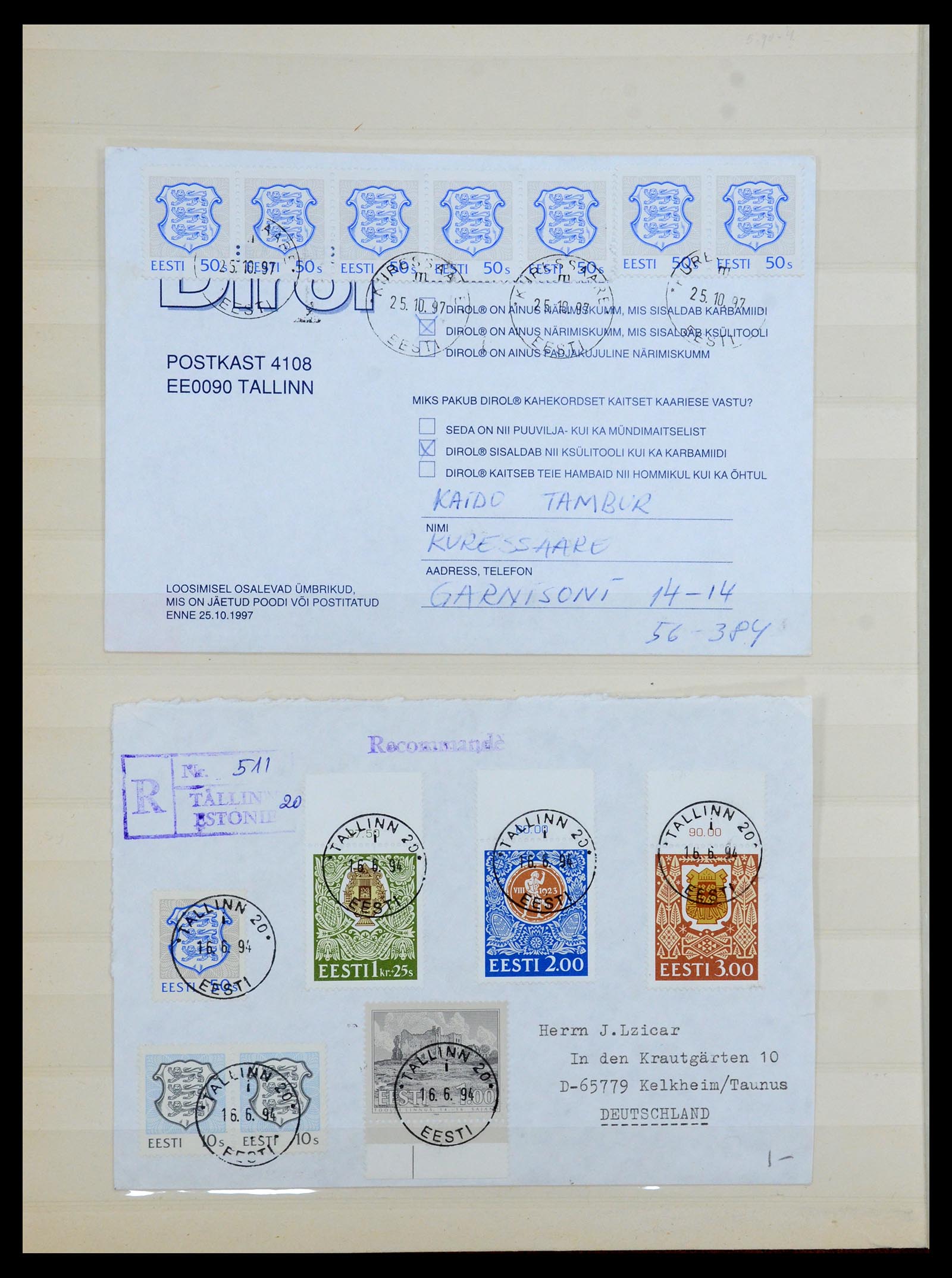 35162 012 - Postzegelverzameling 35162 Baltische Staten 1919-1999.