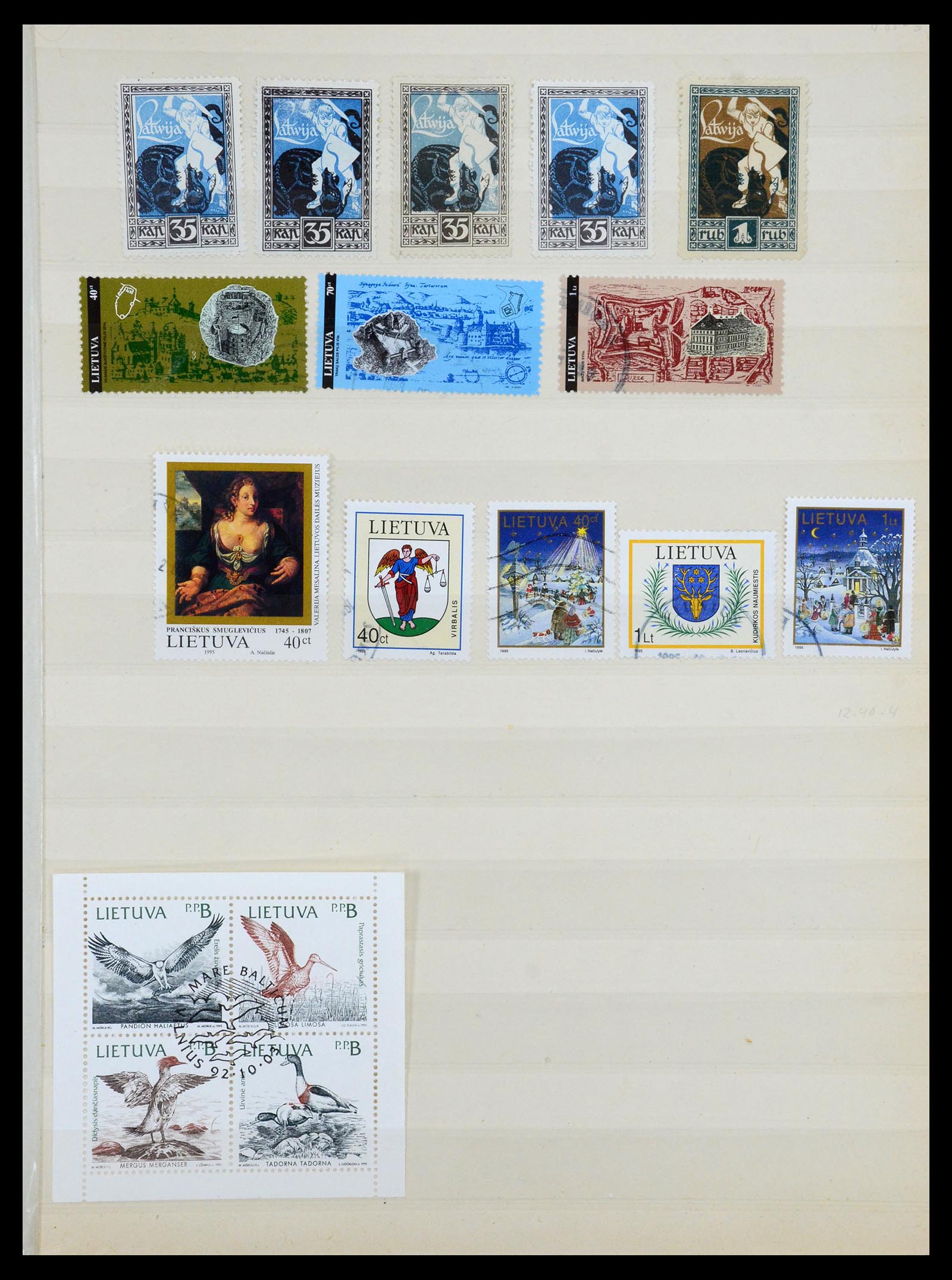 35162 013 - Postzegelverzameling 35162 Baltische Staten 1919-1999.