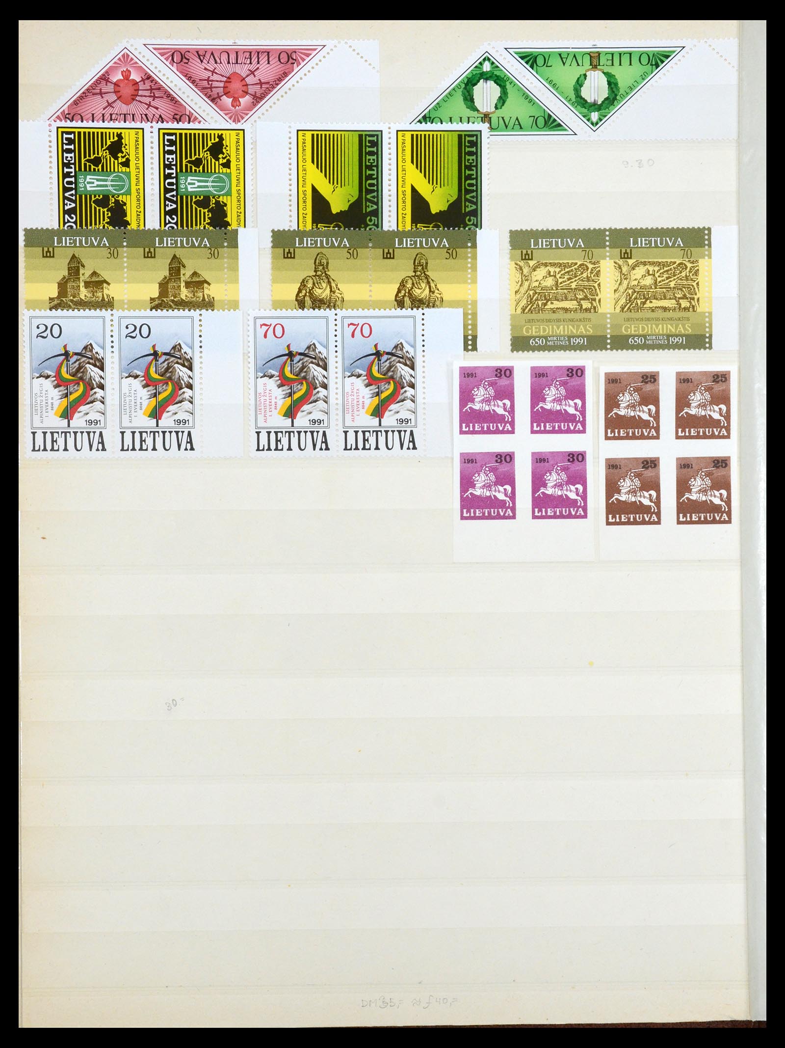 35162 014 - Postzegelverzameling 35162 Baltische Staten 1919-1999.