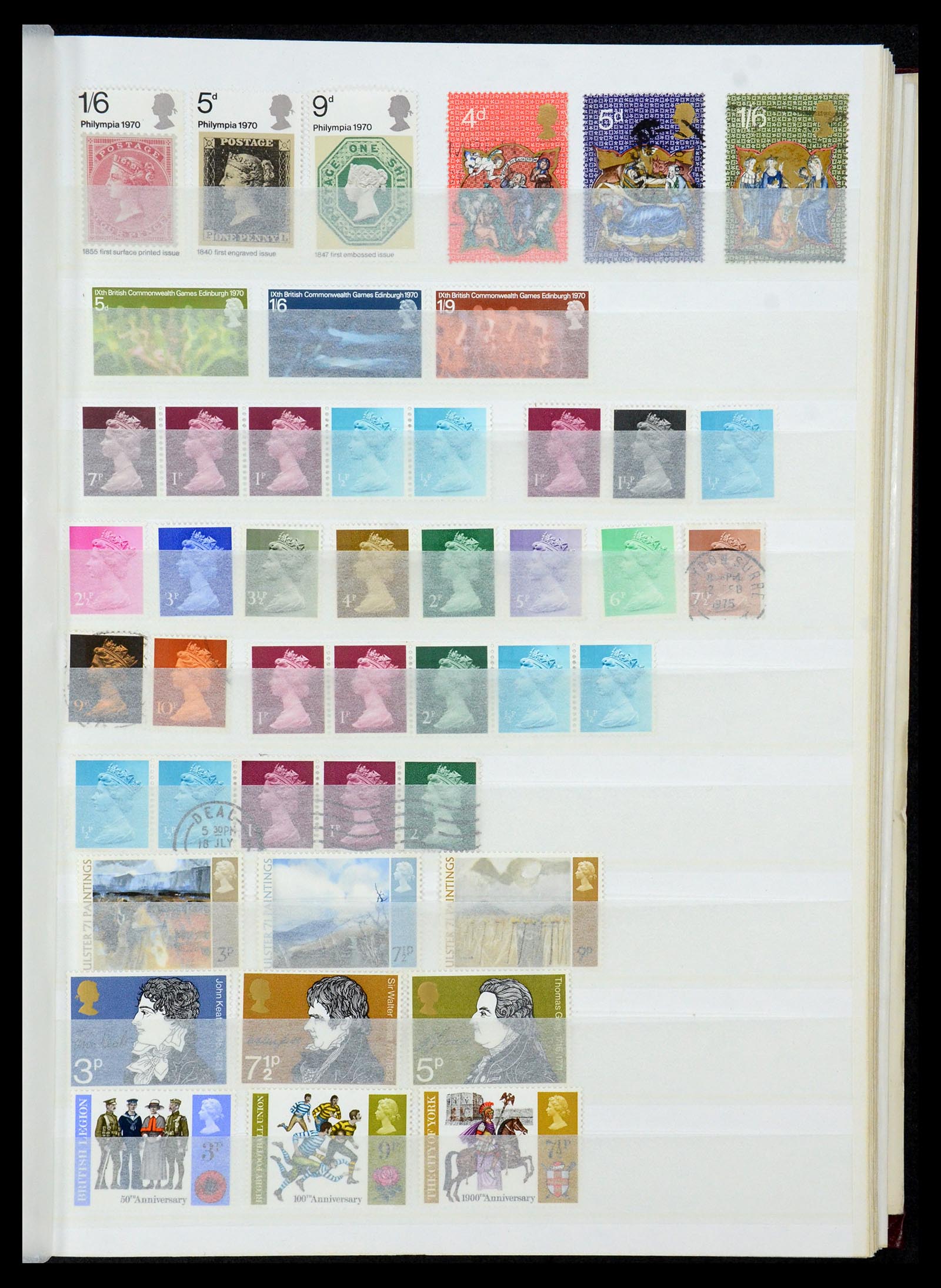 35163 031 - Postzegelverzameling 35163 Engeland 1840-1980.