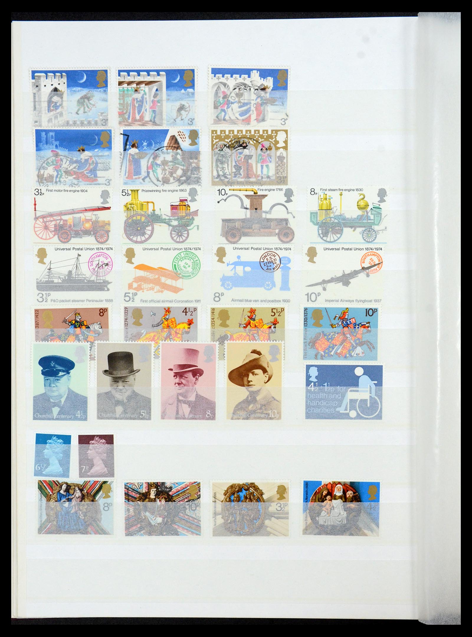 35163 034 - Postzegelverzameling 35163 Engeland 1840-1980.