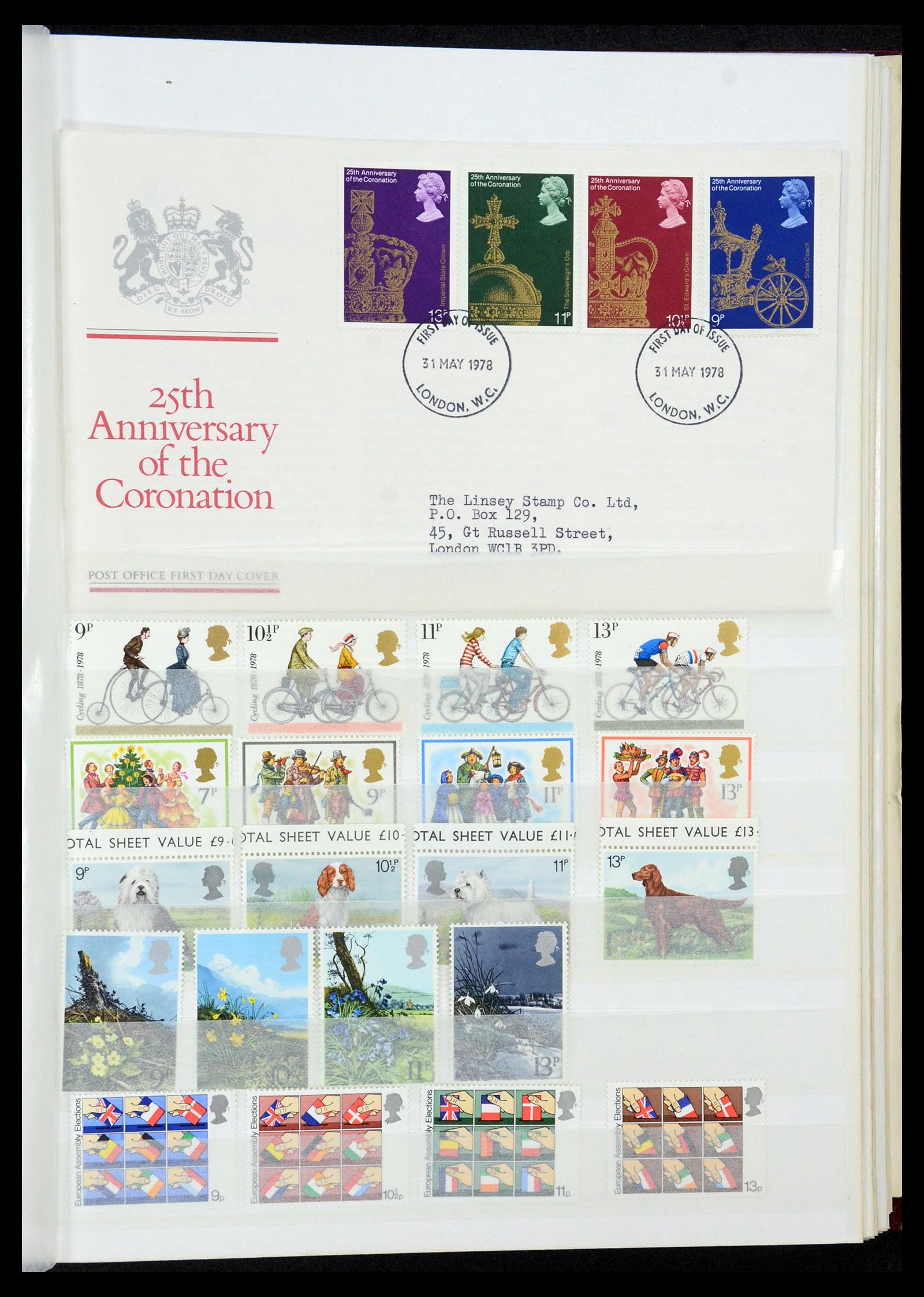 35163 039 - Postzegelverzameling 35163 Engeland 1840-1980.
