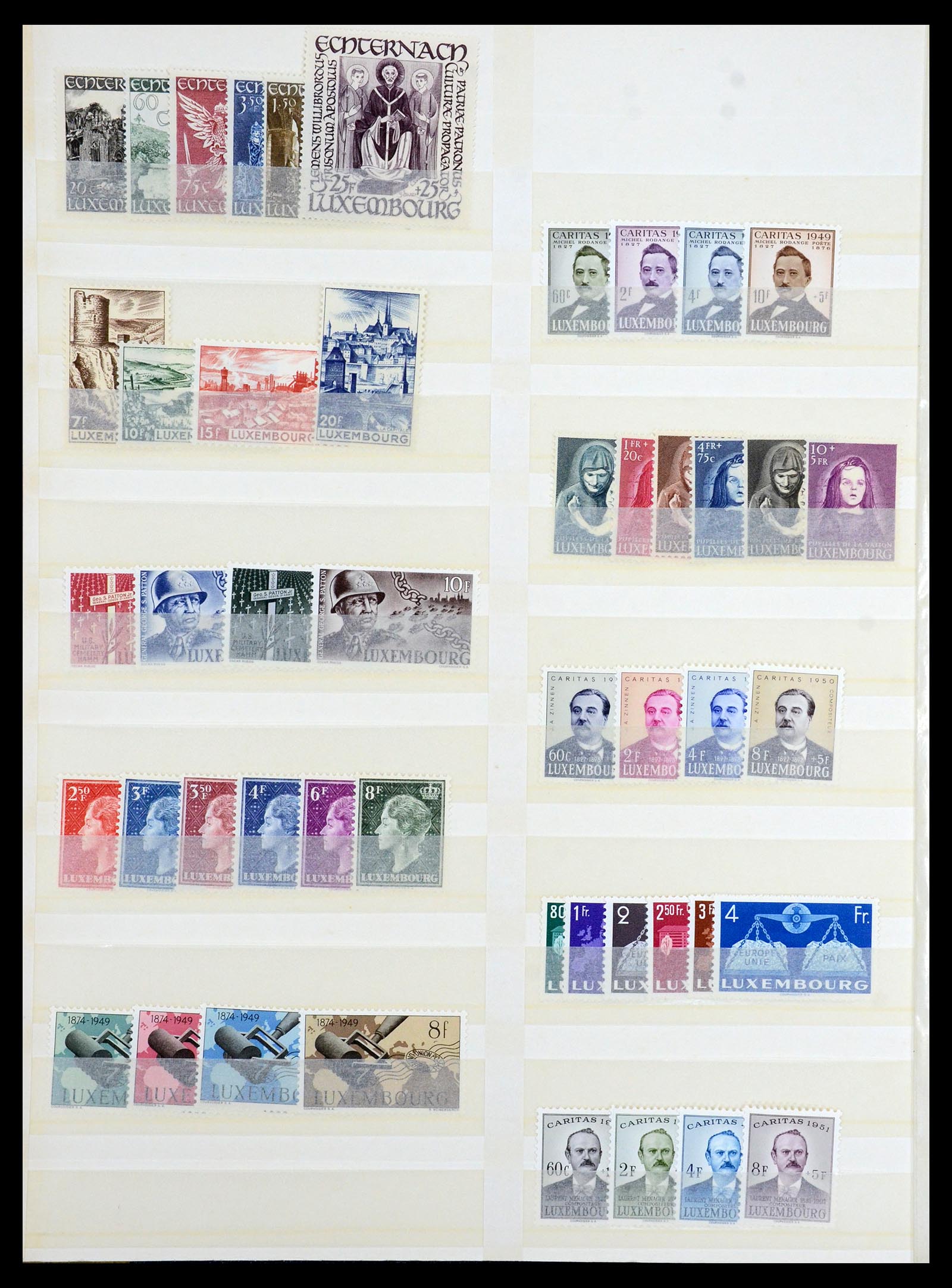 35165 006 - Postzegelverzameling 35165 Zwitserland en Luxemburg toppers.