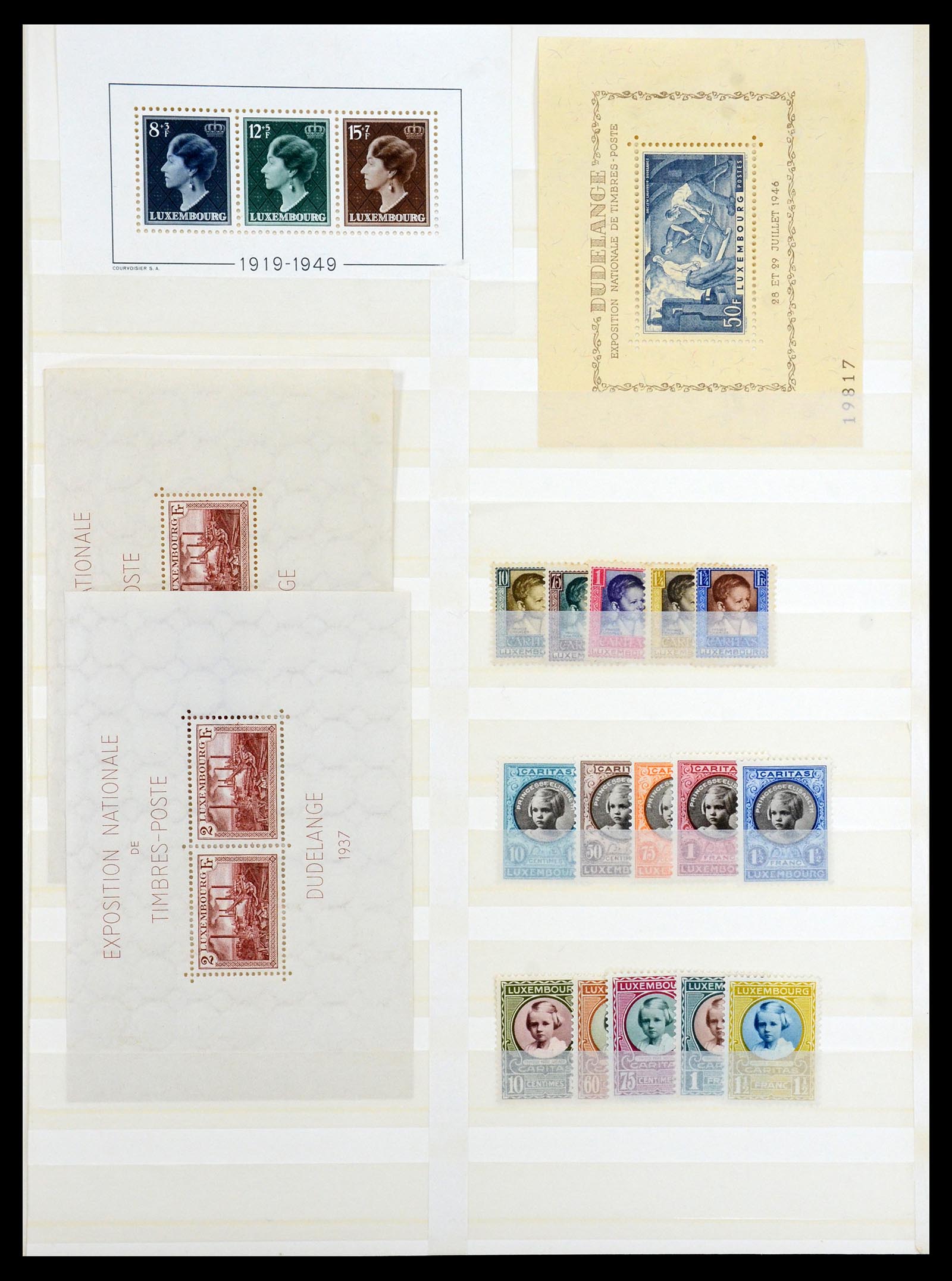35165 007 - Postzegelverzameling 35165 Zwitserland en Luxemburg toppers.