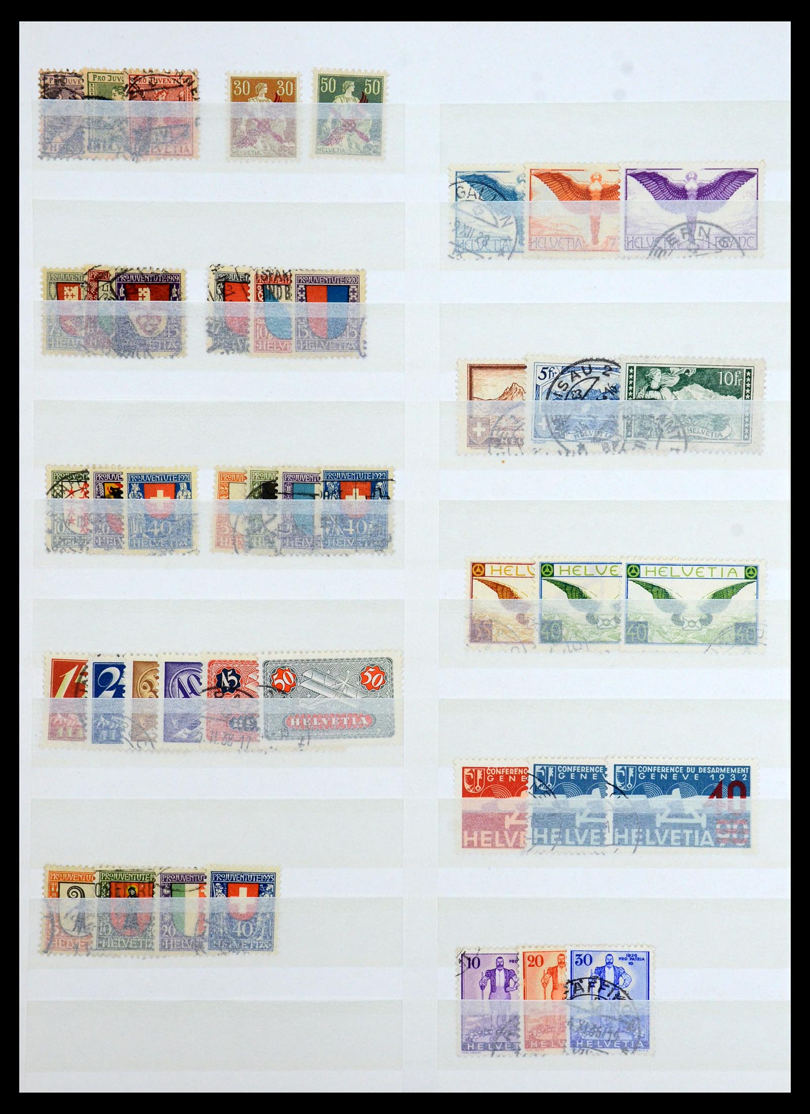 35165 013 - Stamp Collection 35165 Switzerland and Luxembourg key stamps.