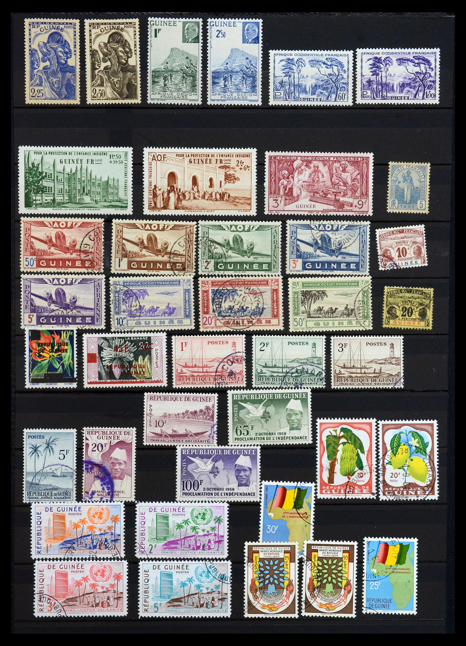 35169 006 - Postzegelverzameling 35169 Franse koloniën 1880-1980.