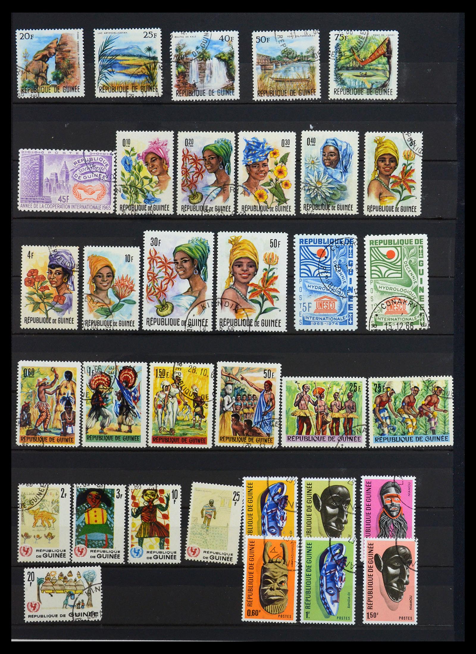 35169 008 - Postzegelverzameling 35169 Franse koloniën 1880-1980.