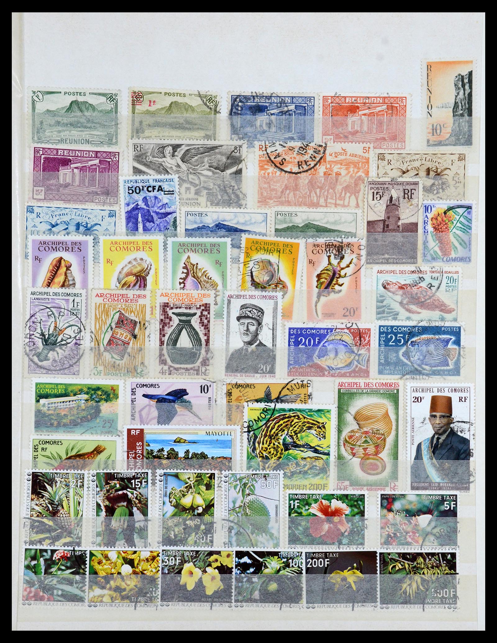 35169 055 - Postzegelverzameling 35169 Franse koloniën 1880-1980.