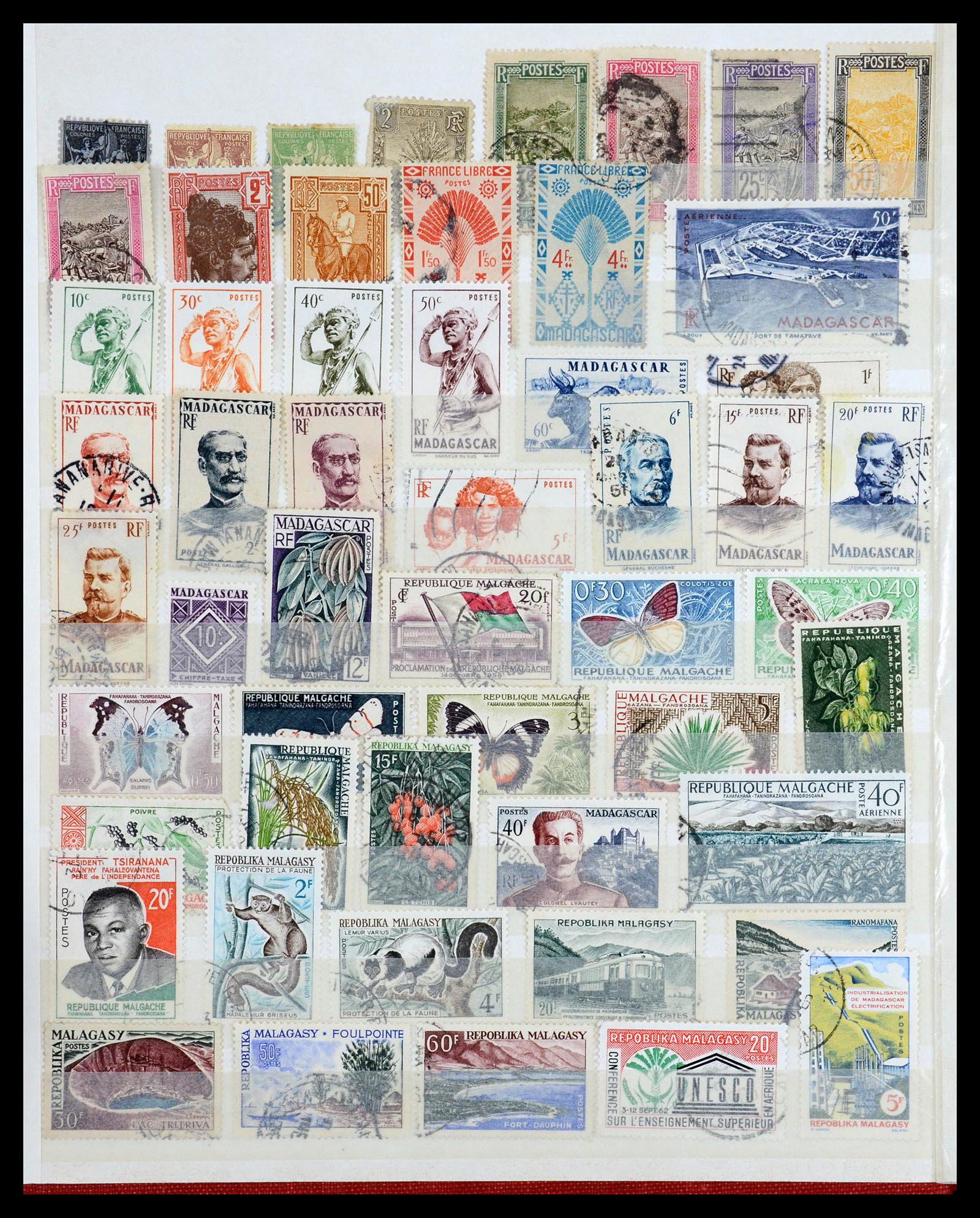 35169 056 - Postzegelverzameling 35169 Franse koloniën 1880-1980.