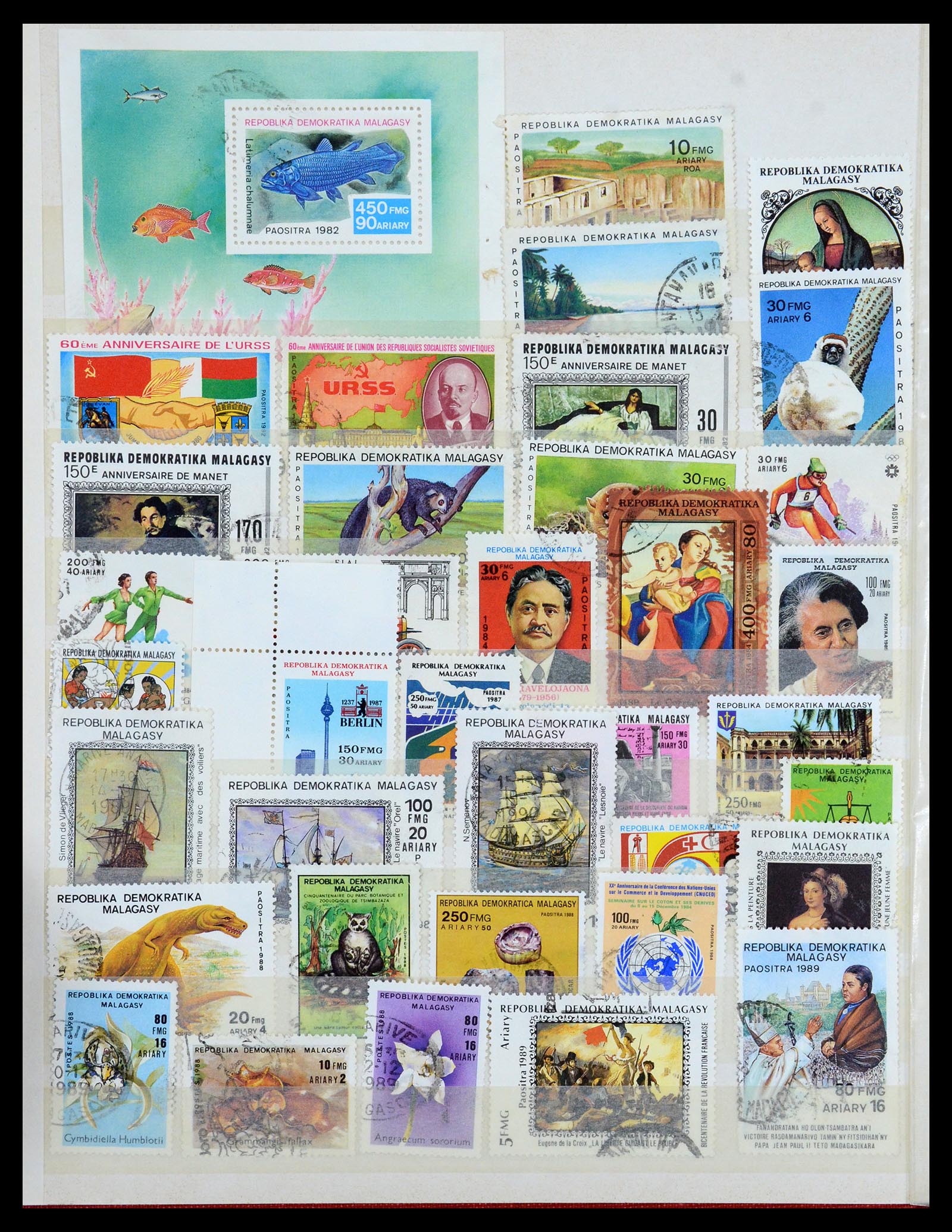 35169 060 - Postzegelverzameling 35169 Franse koloniën 1880-1980.