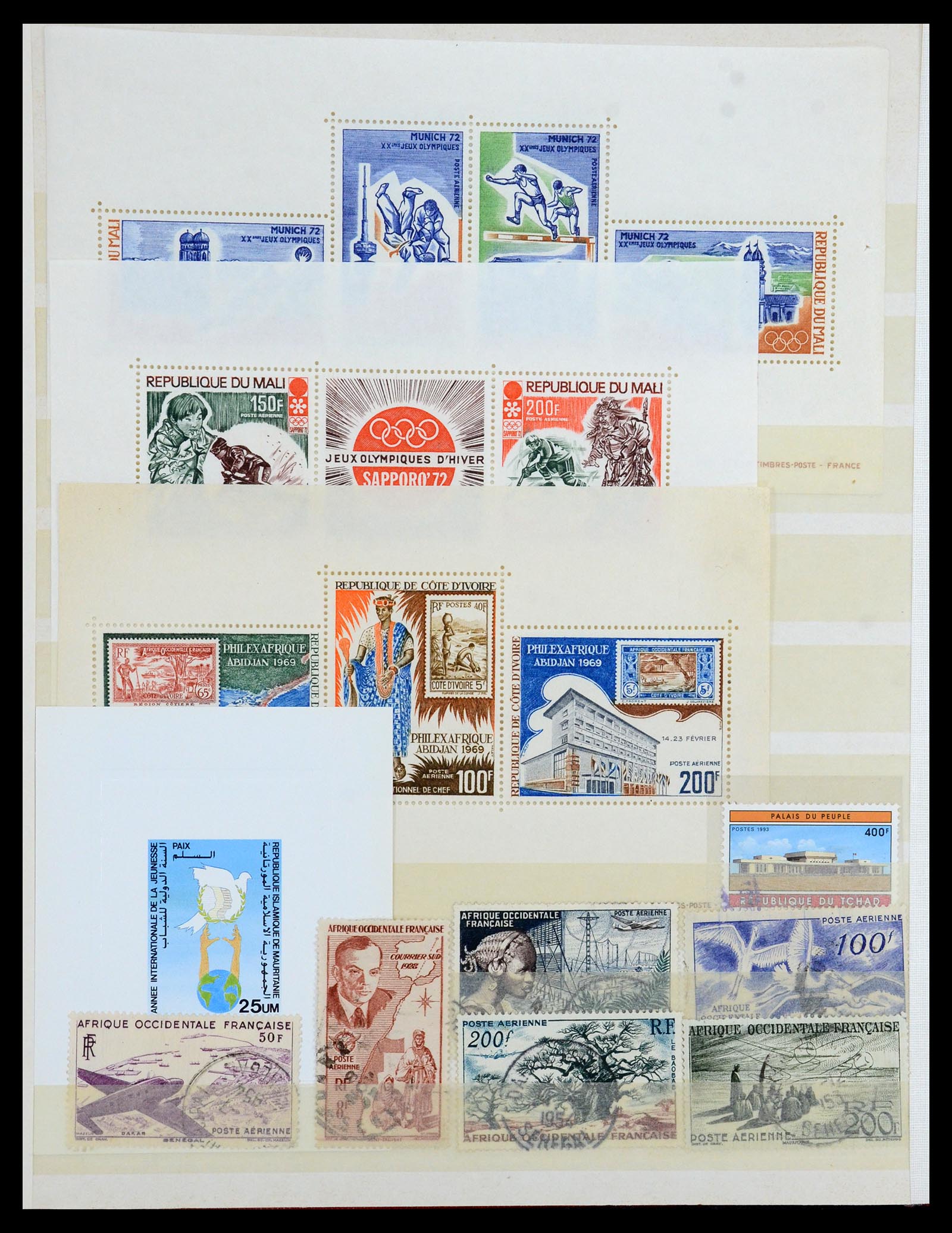 35169 071 - Postzegelverzameling 35169 Franse koloniën 1880-1980.