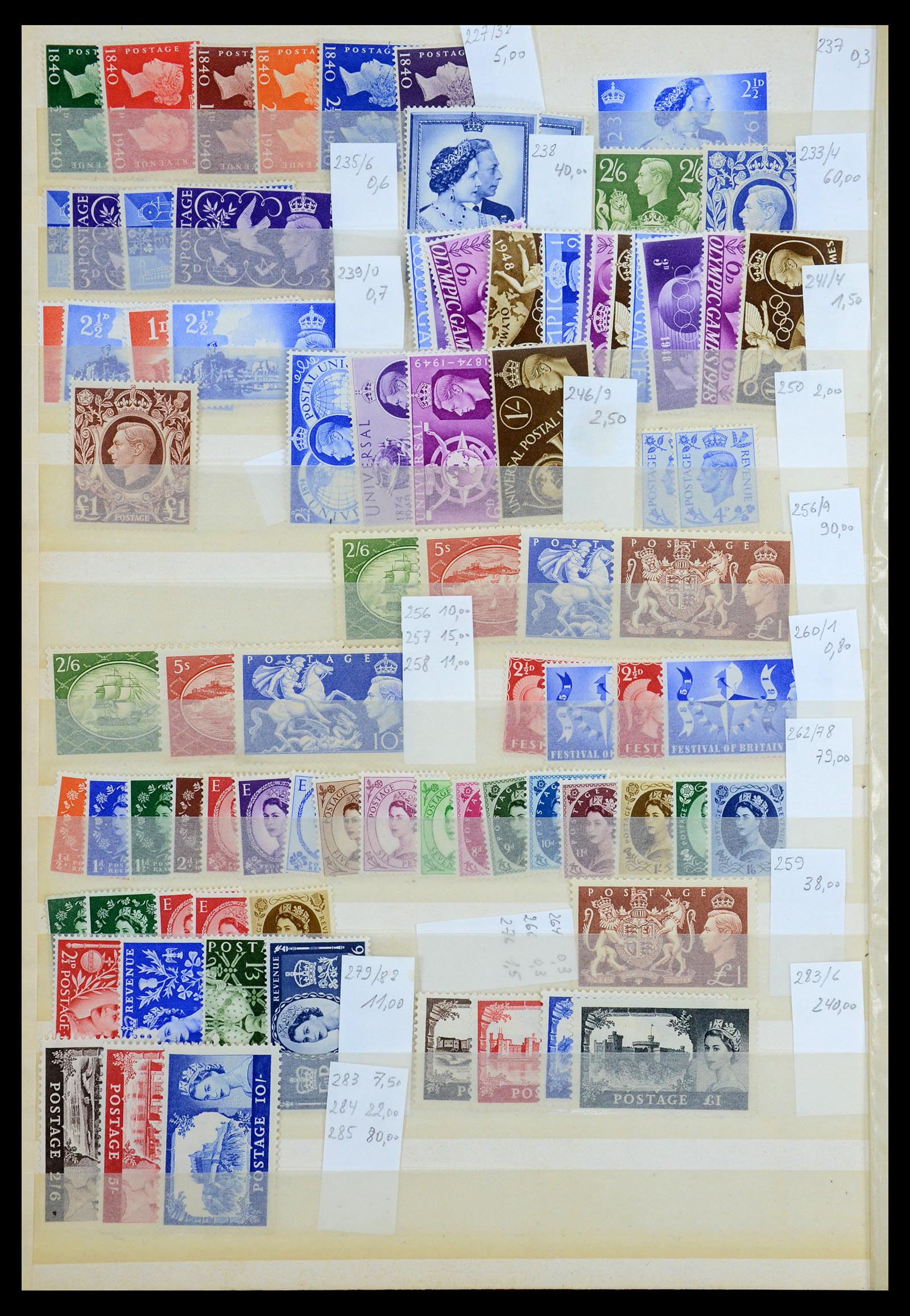 35170 009 - Postzegelverzameling 35170 Engeland 1854-1997.