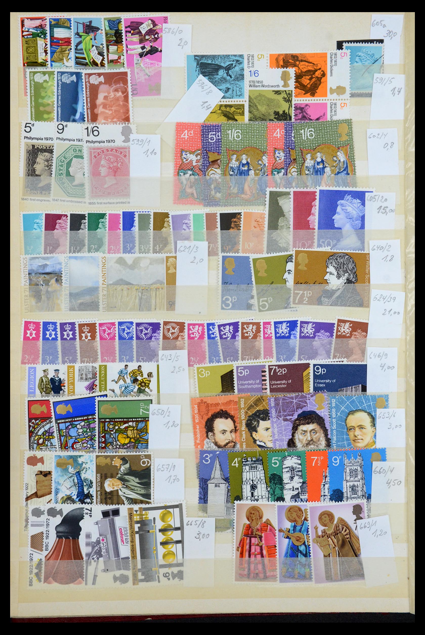 35170 015 - Postzegelverzameling 35170 Engeland 1854-1997.