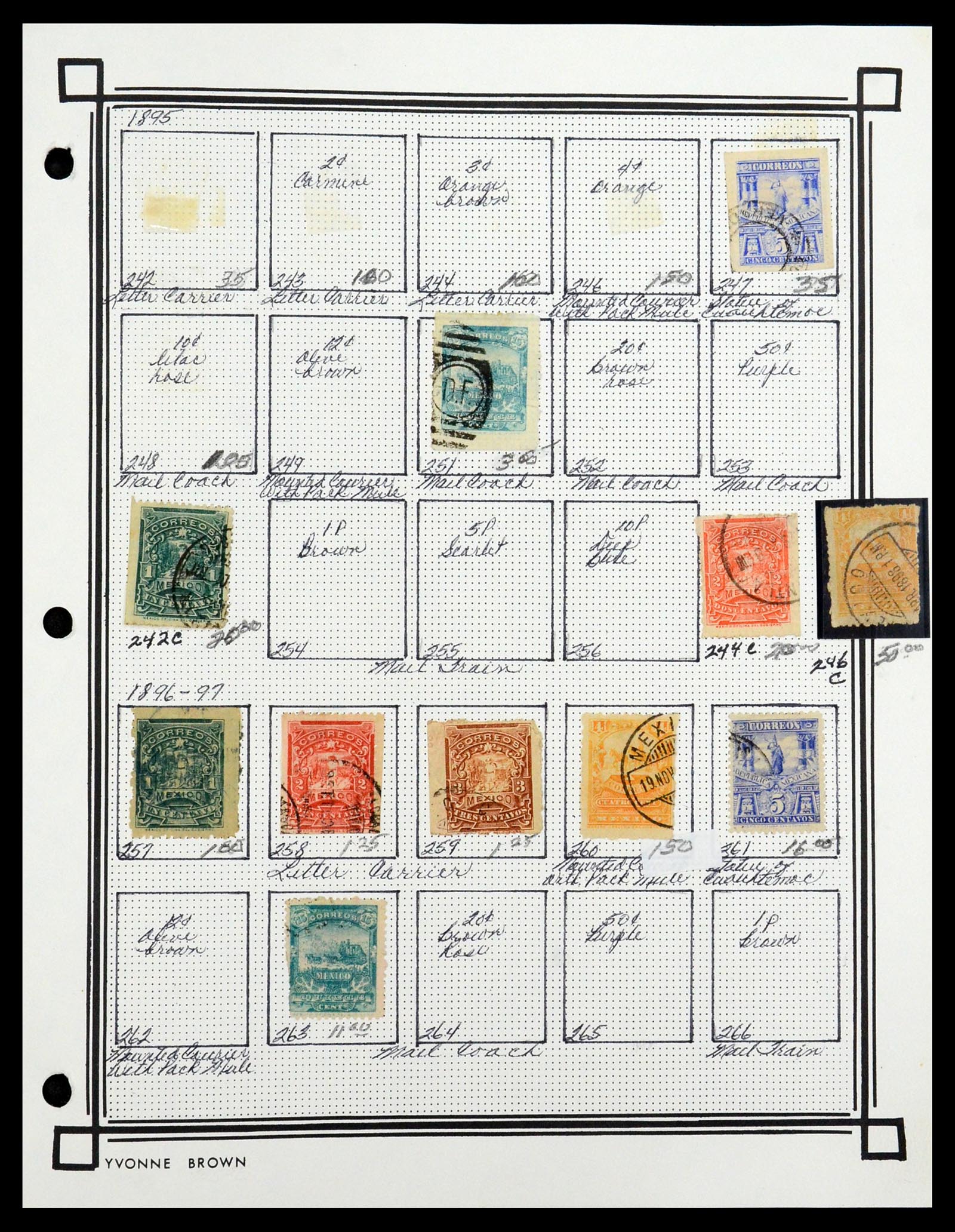 35172 010 - Postzegelverzameling 35172 Mexico 1882-1980.