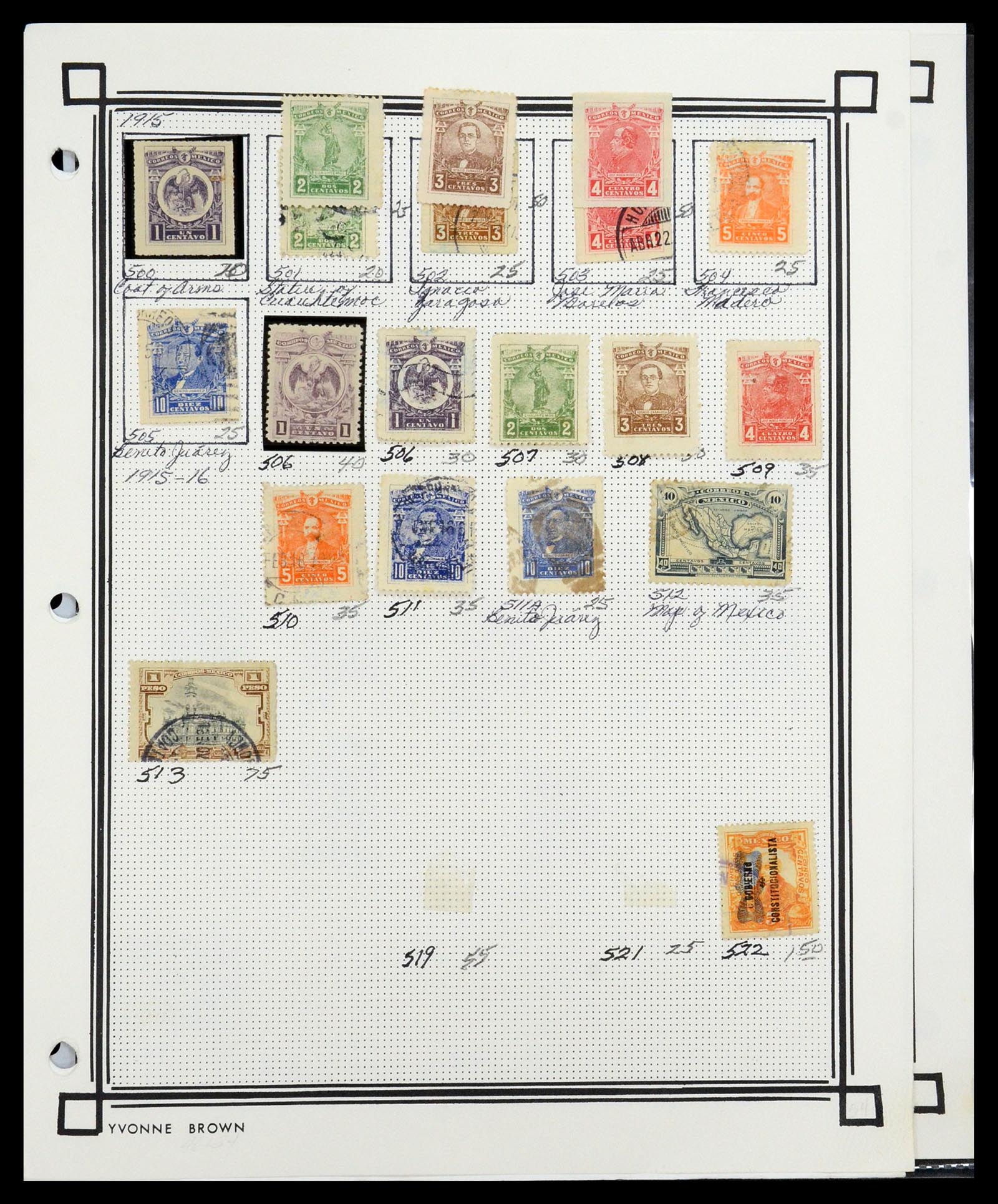 35172 017 - Postzegelverzameling 35172 Mexico 1882-1980.