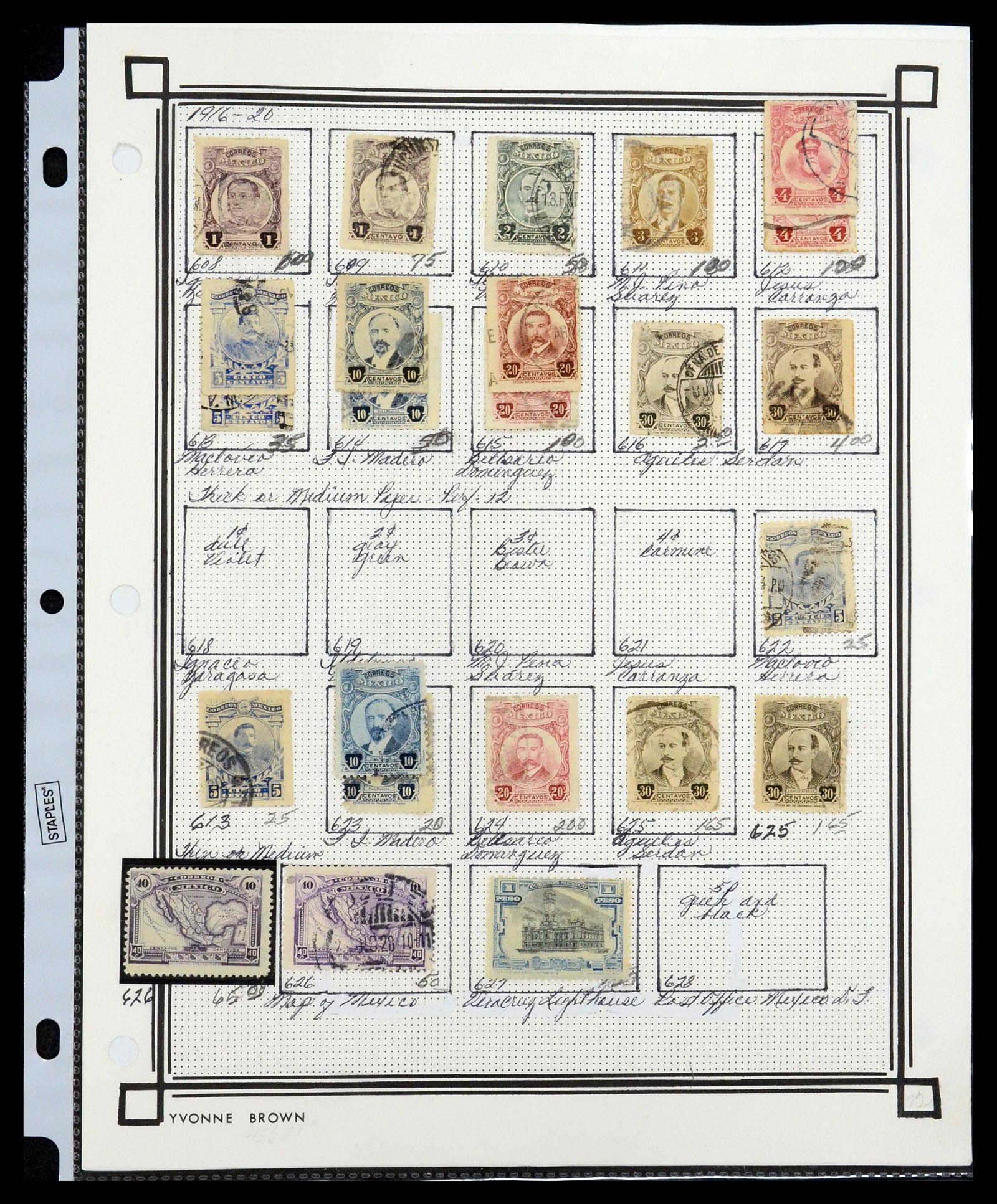 35172 023 - Postzegelverzameling 35172 Mexico 1882-1980.