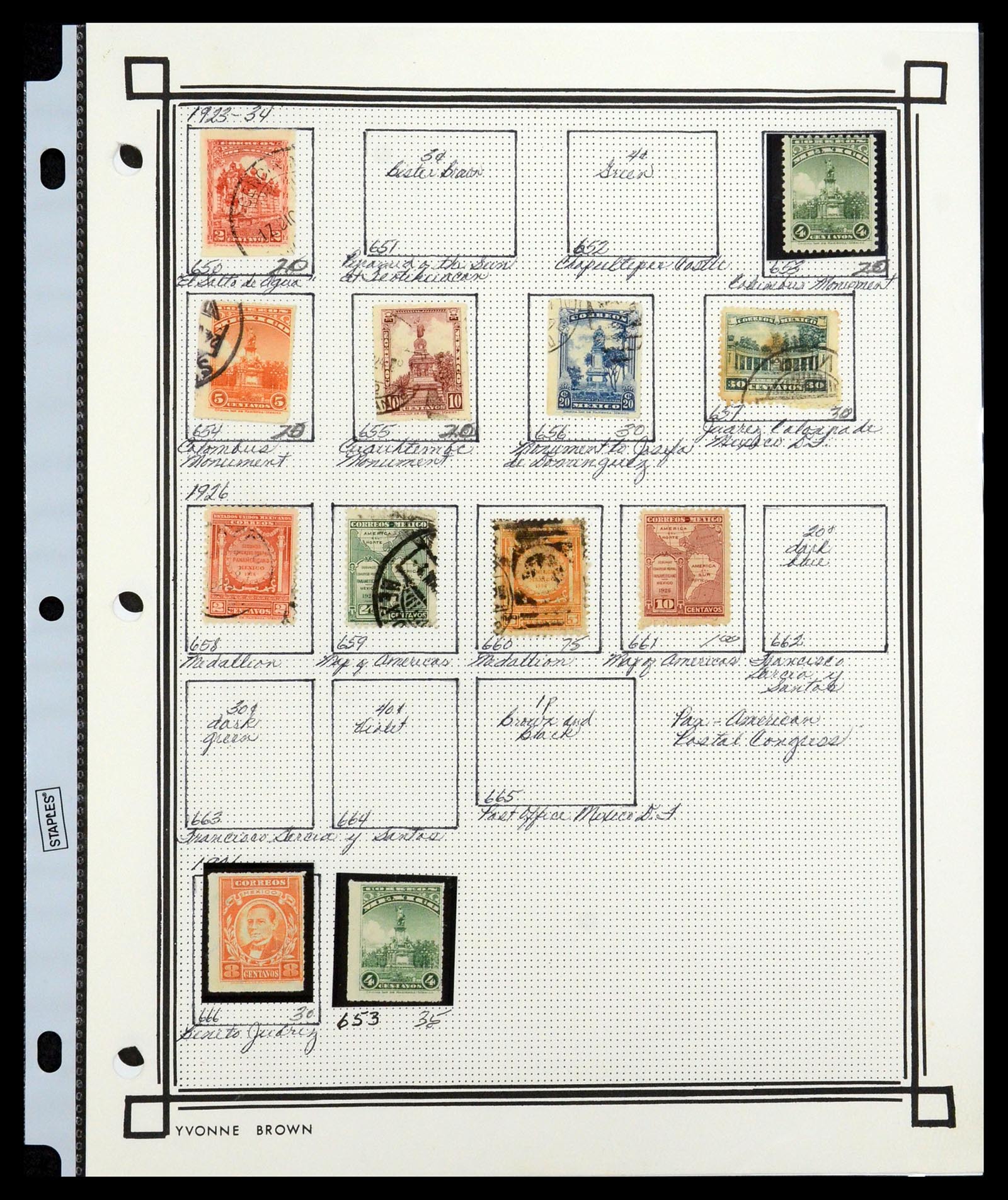 35172 027 - Postzegelverzameling 35172 Mexico 1882-1980.