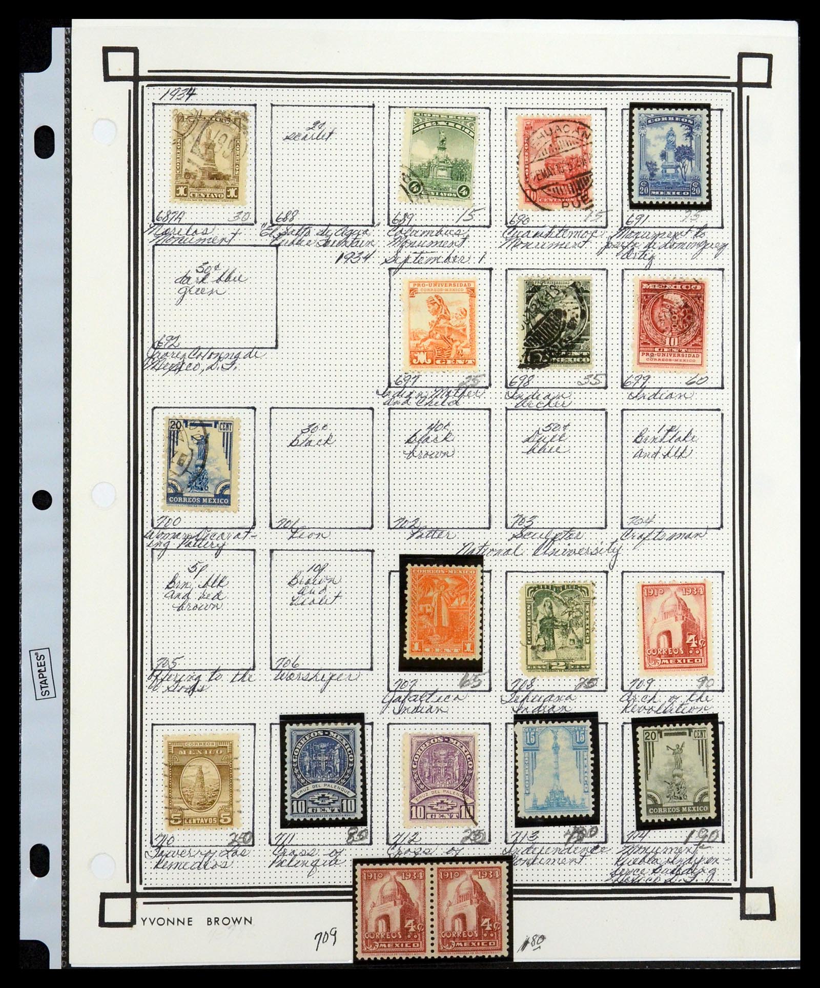 35172 030 - Postzegelverzameling 35172 Mexico 1882-1980.