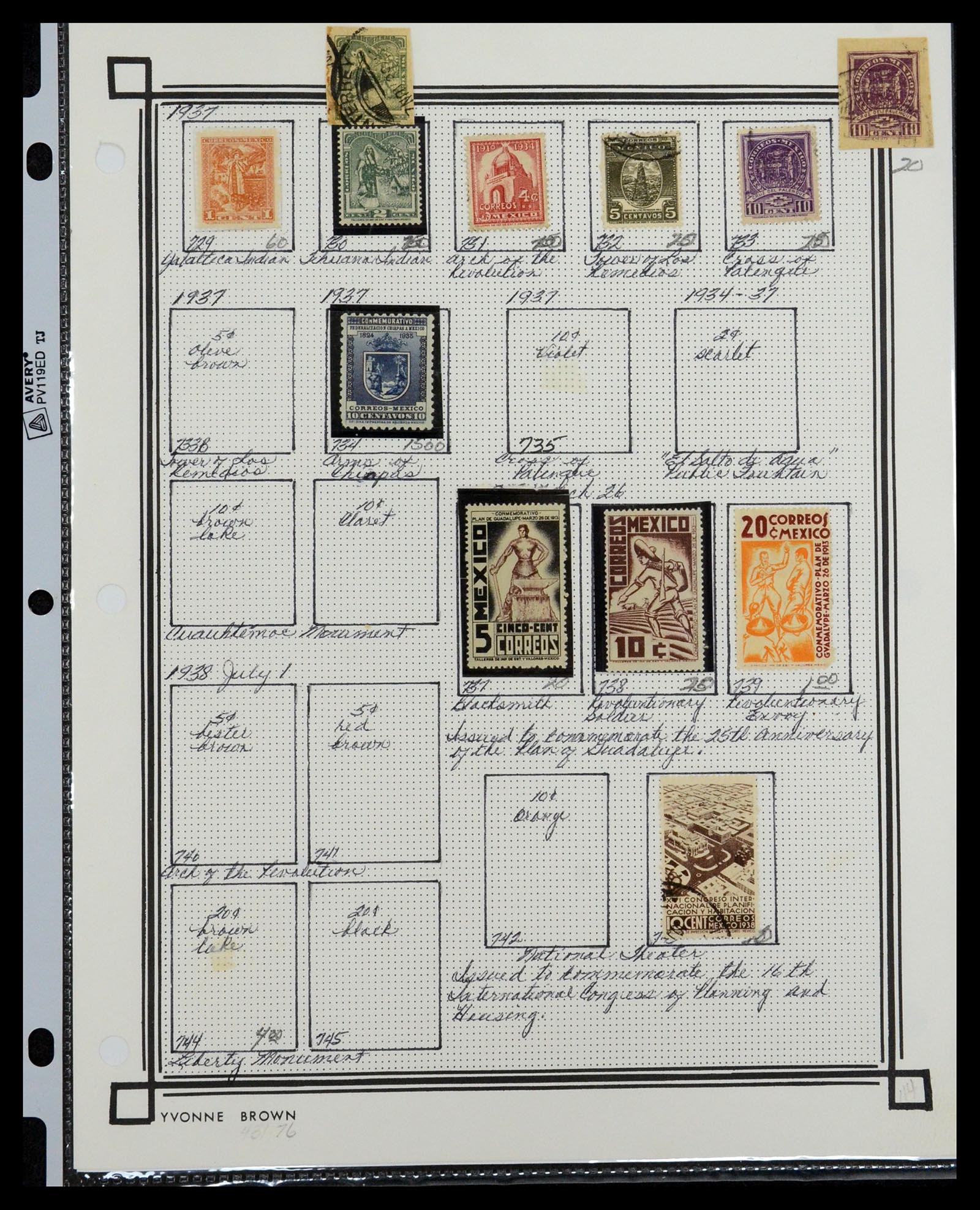 35172 033 - Postzegelverzameling 35172 Mexico 1882-1980.