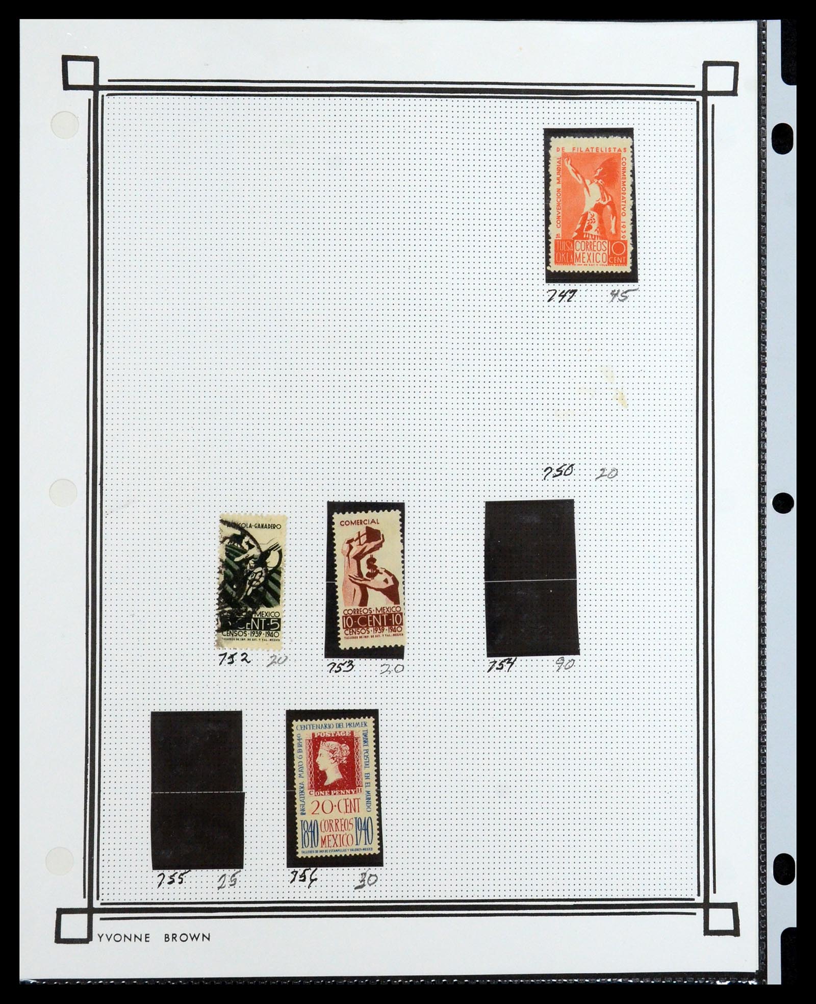 35172 034 - Postzegelverzameling 35172 Mexico 1882-1980.
